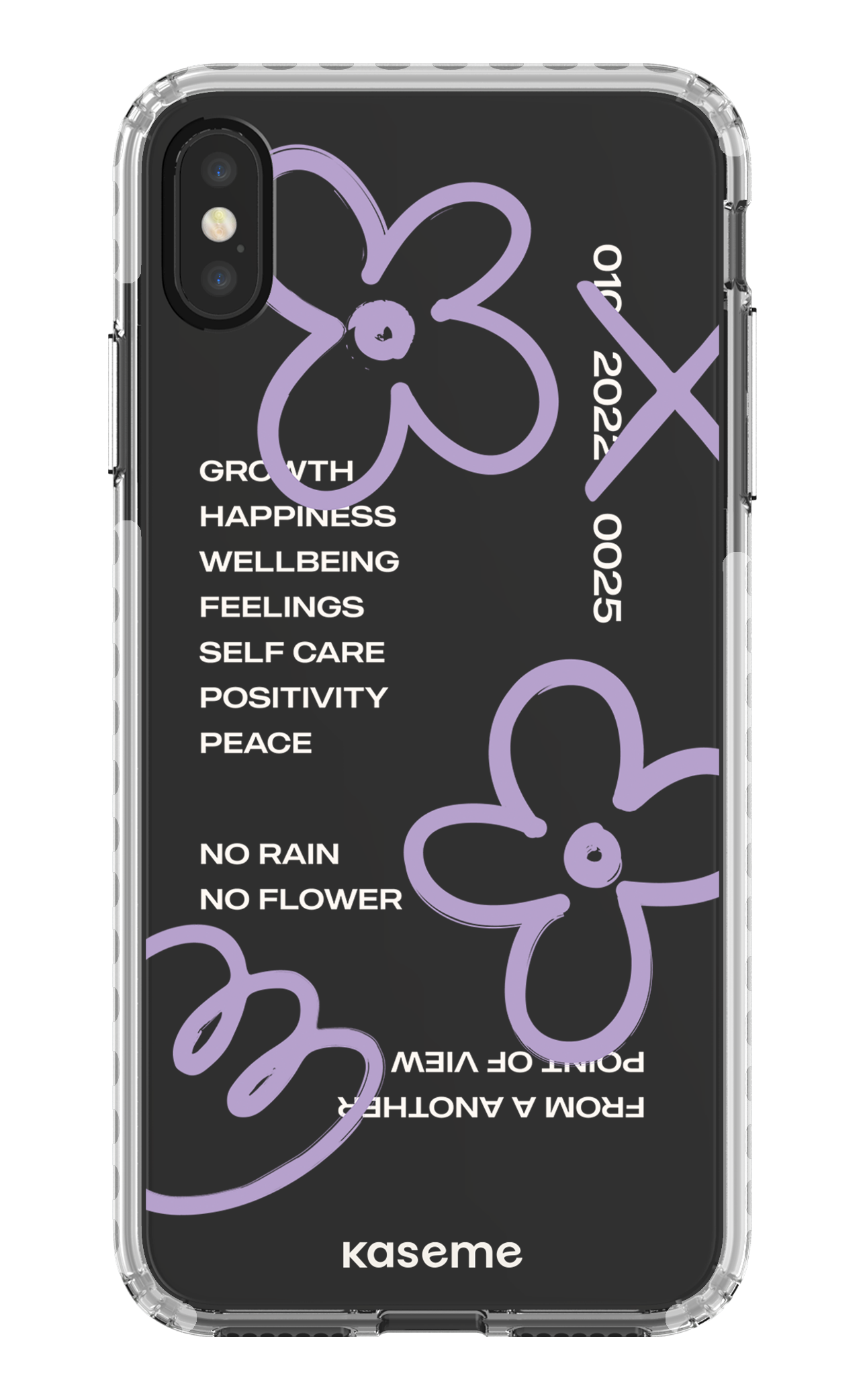 Feelings purple clear case - iPhone XS Max