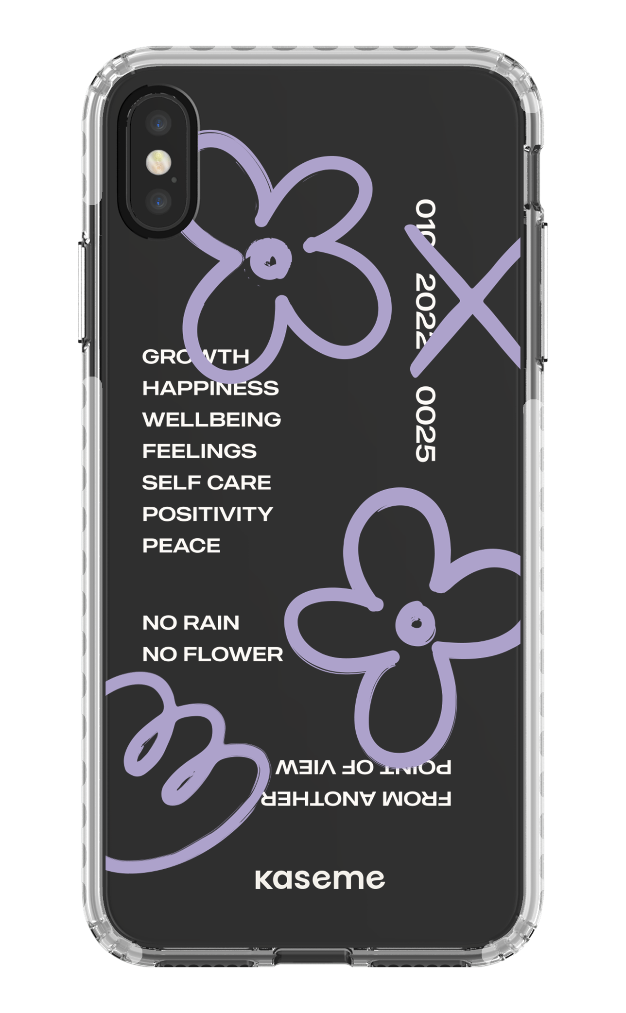 Feelings purple clear case - iPhone XS Max