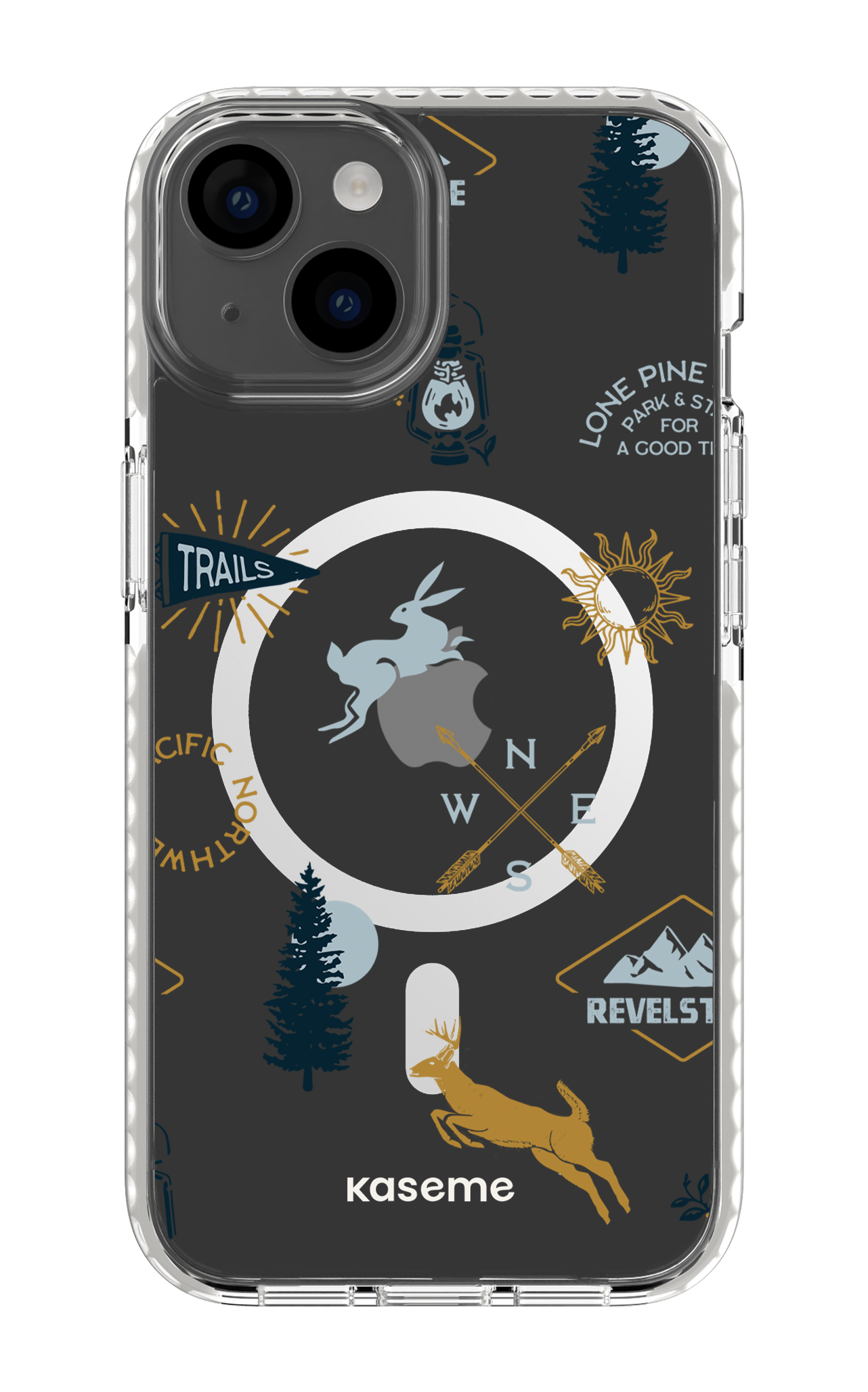 Revelstoke white clear case - iPhone 14