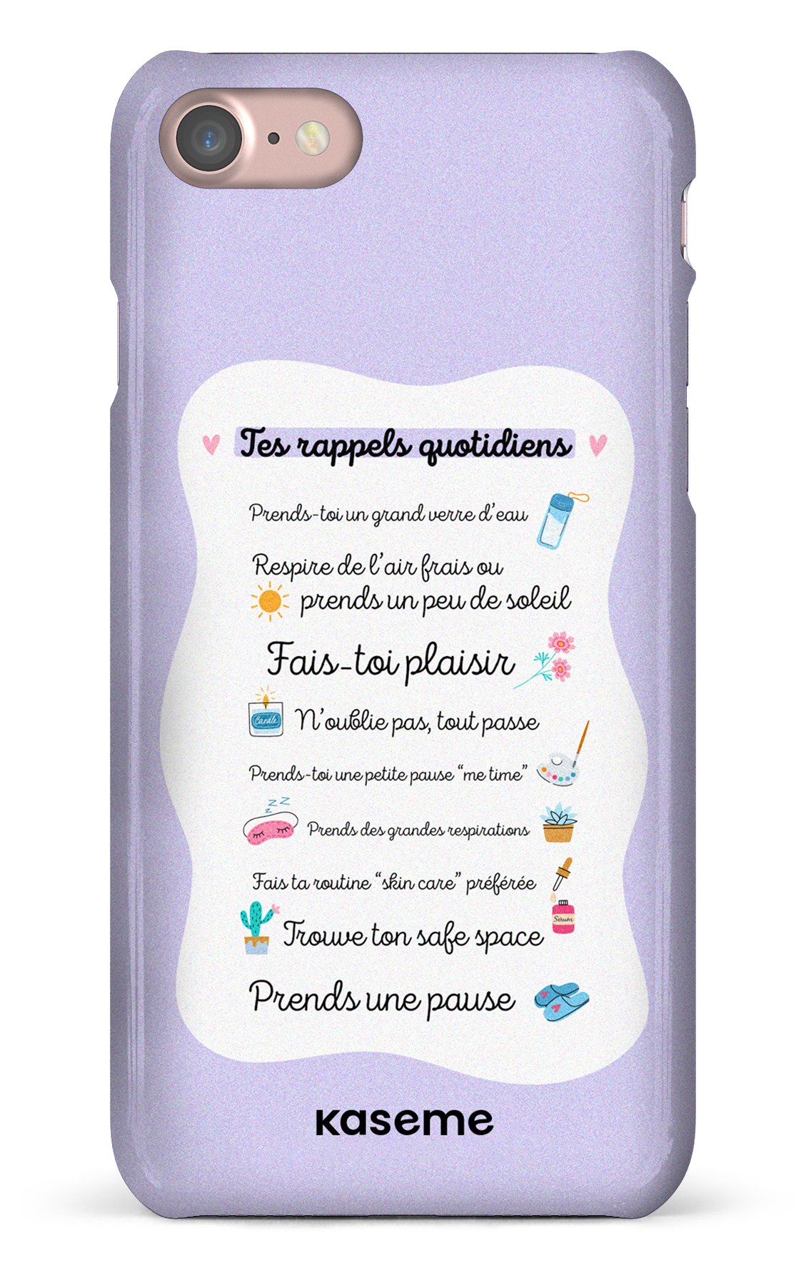 Tes rappels quotidiens purple - iPhone 8