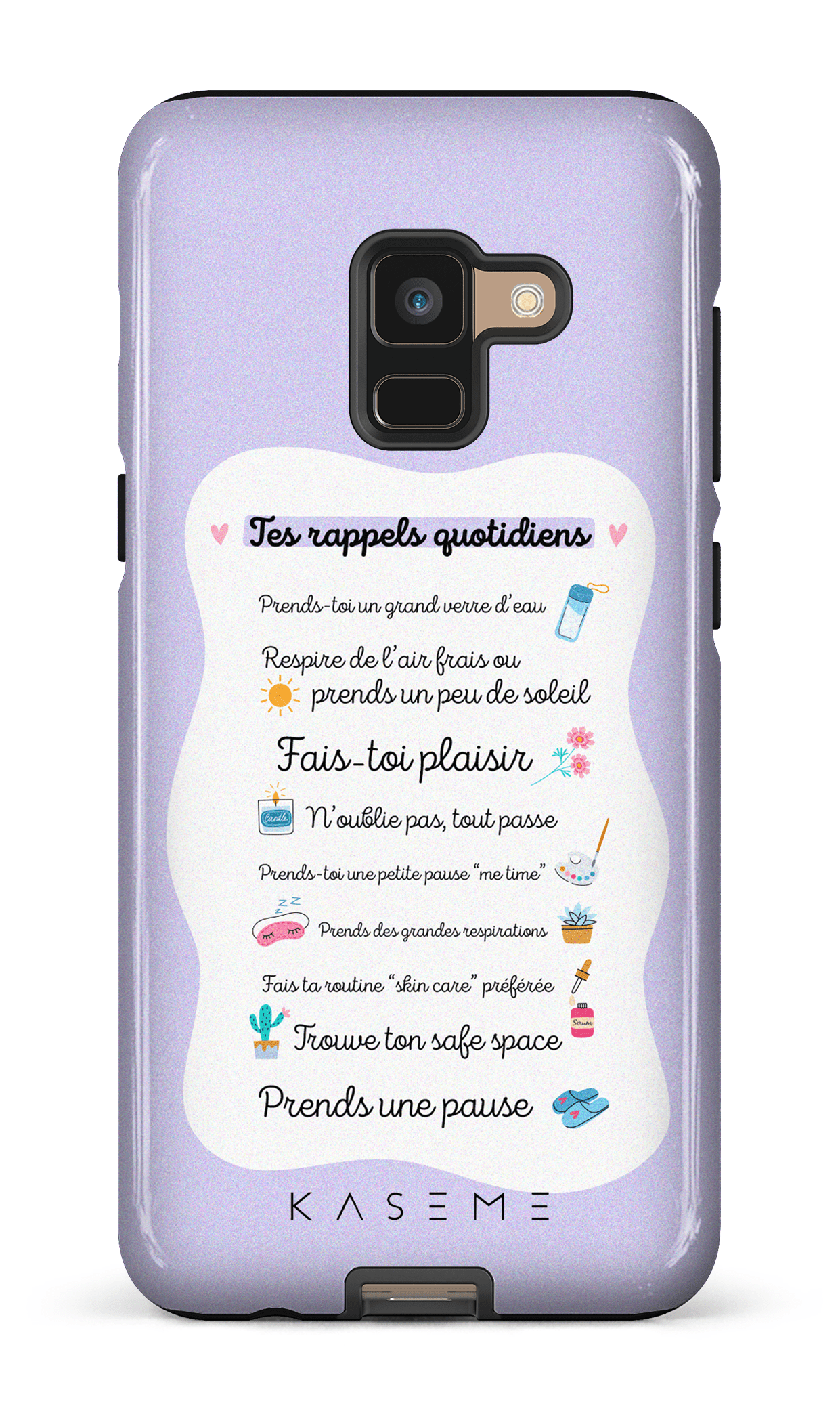 Ton rappel quotidien purple - Galaxy A8