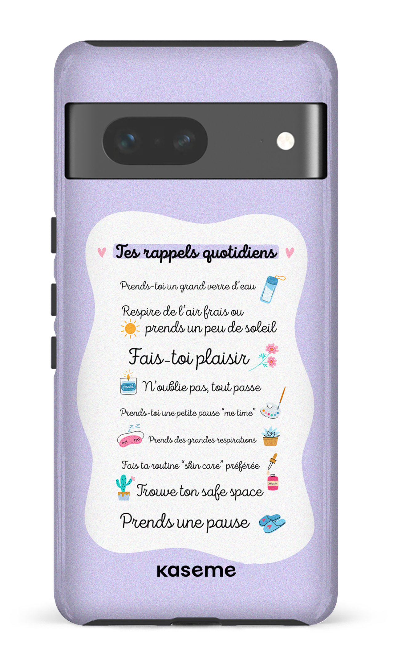 Tes rappels quotidiens purple - Google Pixel 7