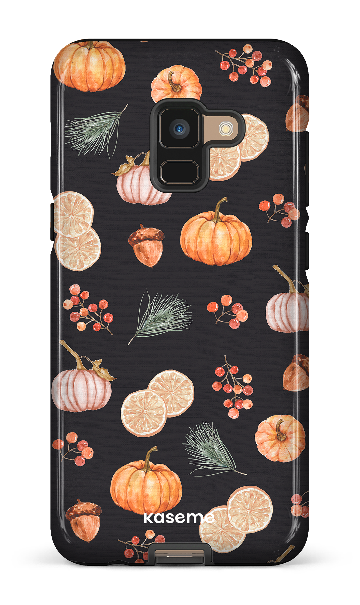 Pumpkin Garden Black - Galaxy A8