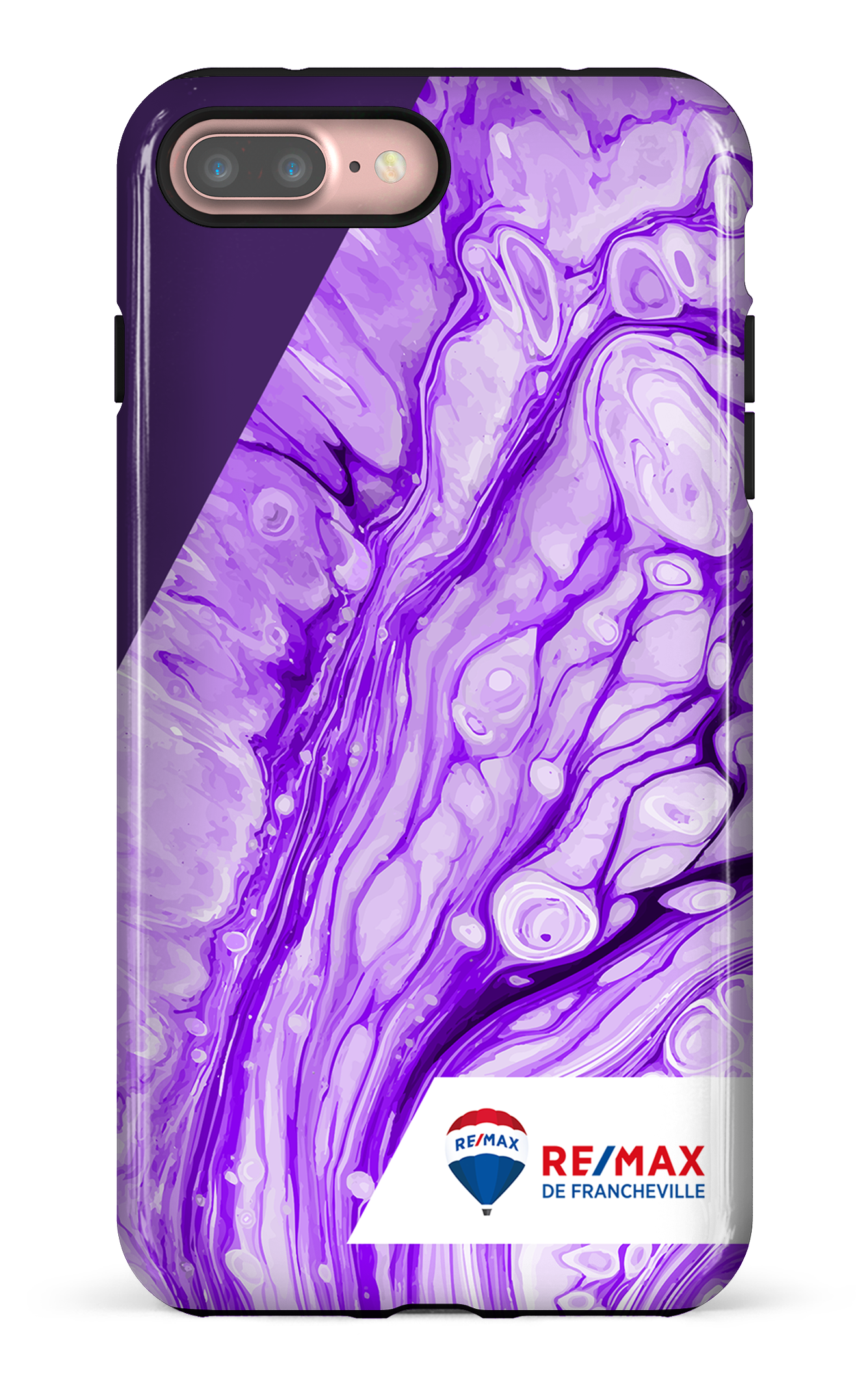 Peinture marbrée claire violette de Francheville - iPhone 7 Plus