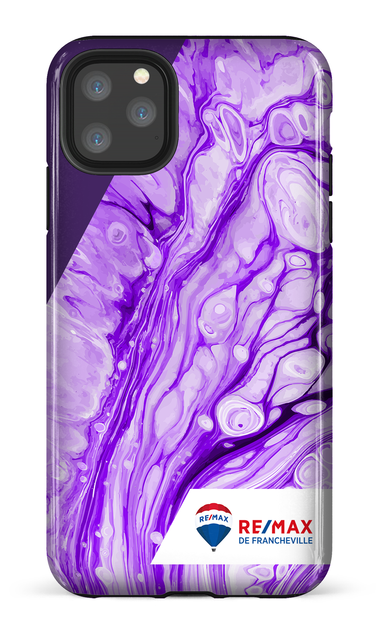 Peinture marbrée claire violette de Francheville - iPhone 11 Pro Max