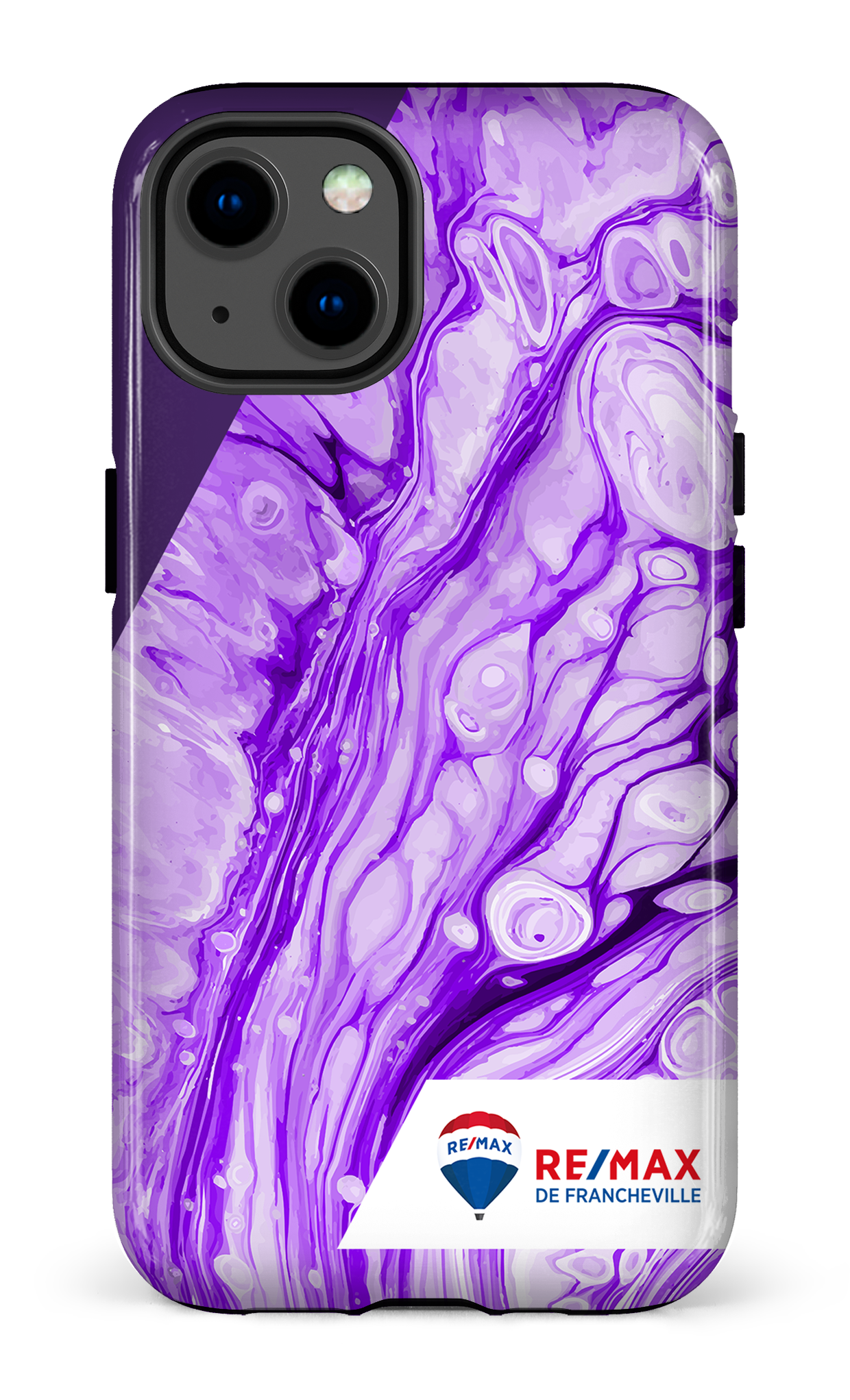 Peinture marbrée claire violette de Francheville - iPhone 13