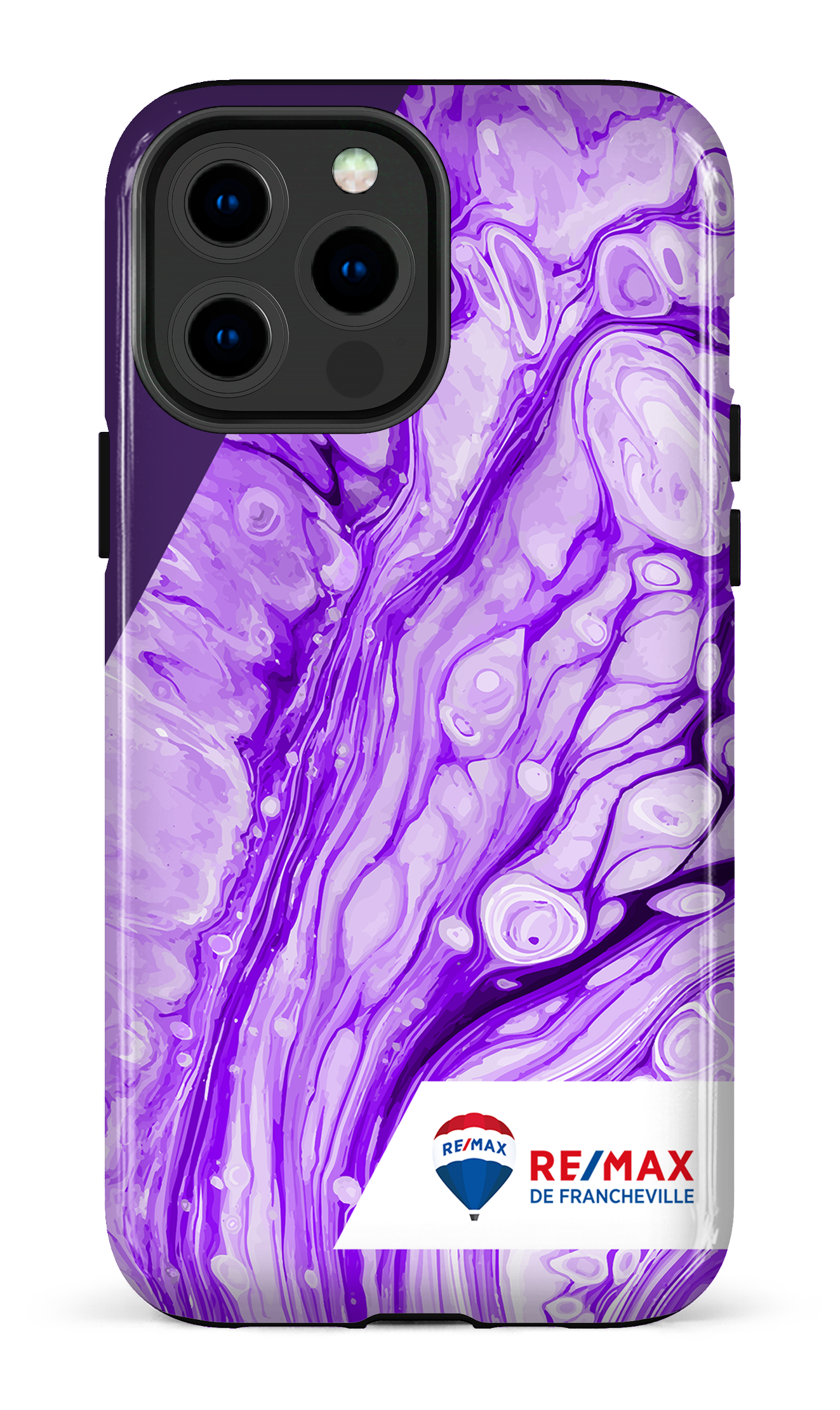 Peinture marbrée claire violette de Francheville - iPhone 13 Pro Max