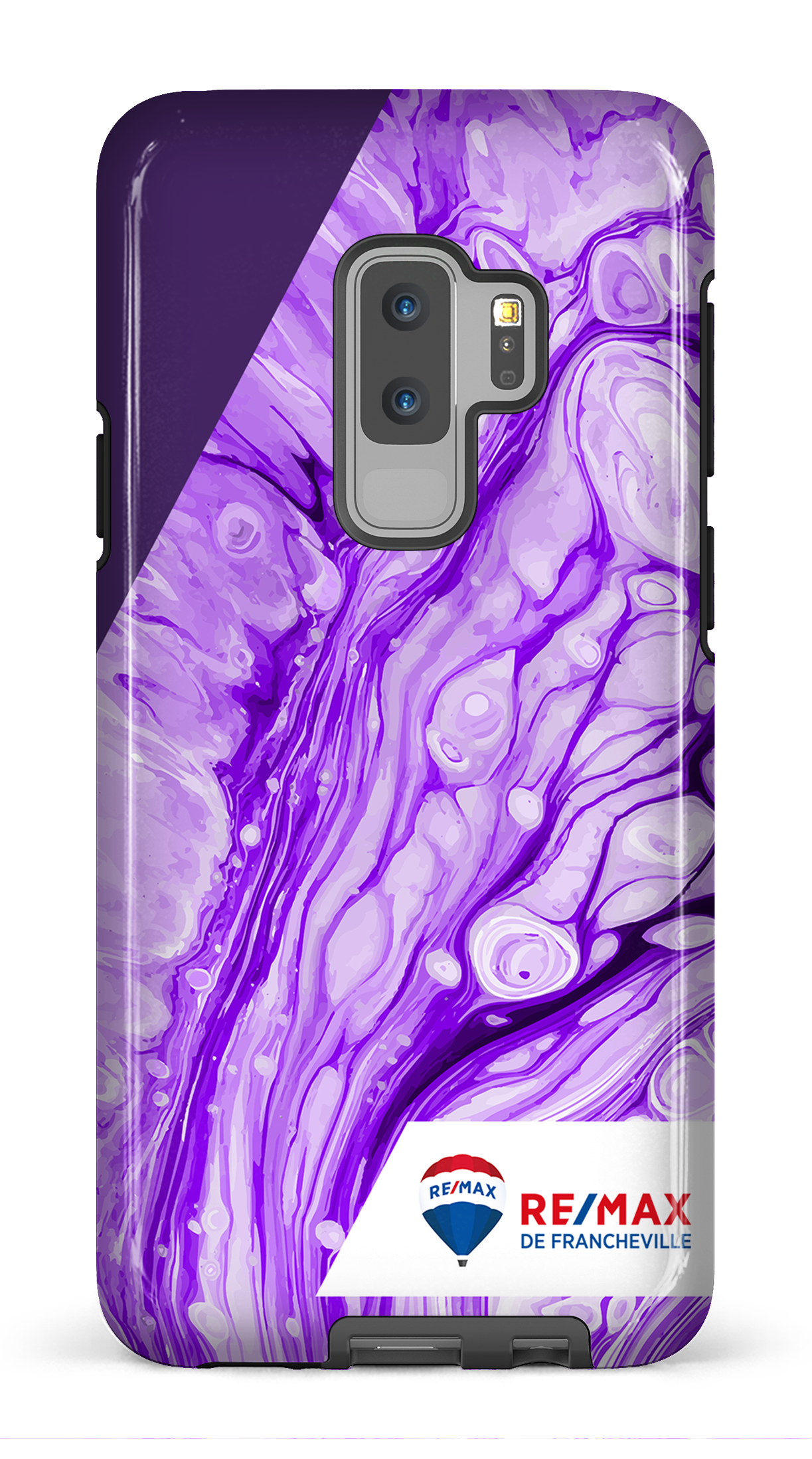 Peinture marbrée claire violette de Francheville - Galaxy S9 Plus
