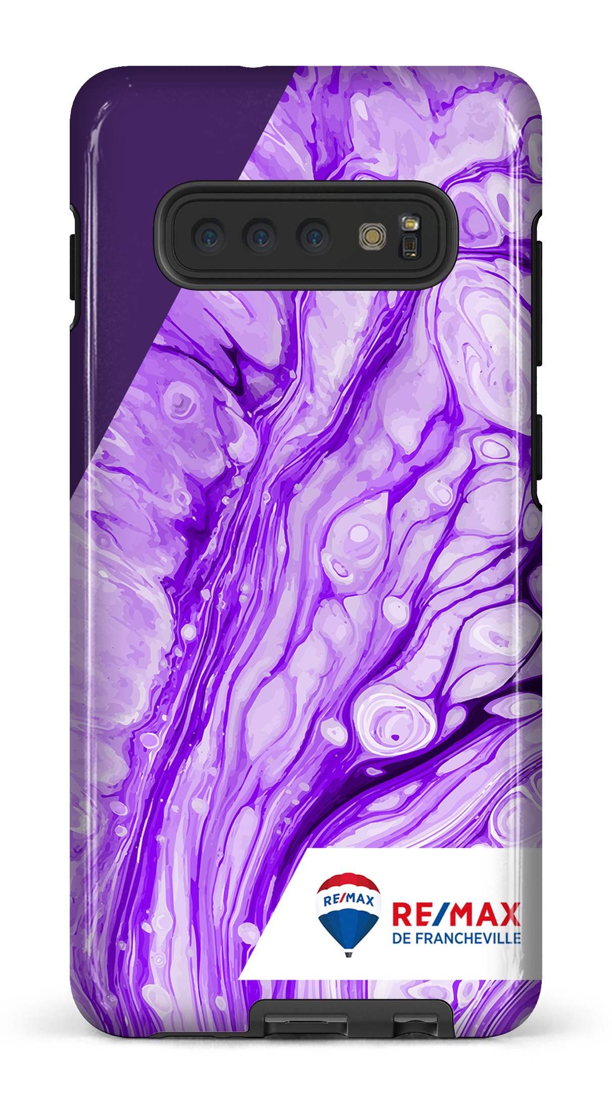 Peinture marbrée claire violette de Francheville - Galaxy S10 Plus