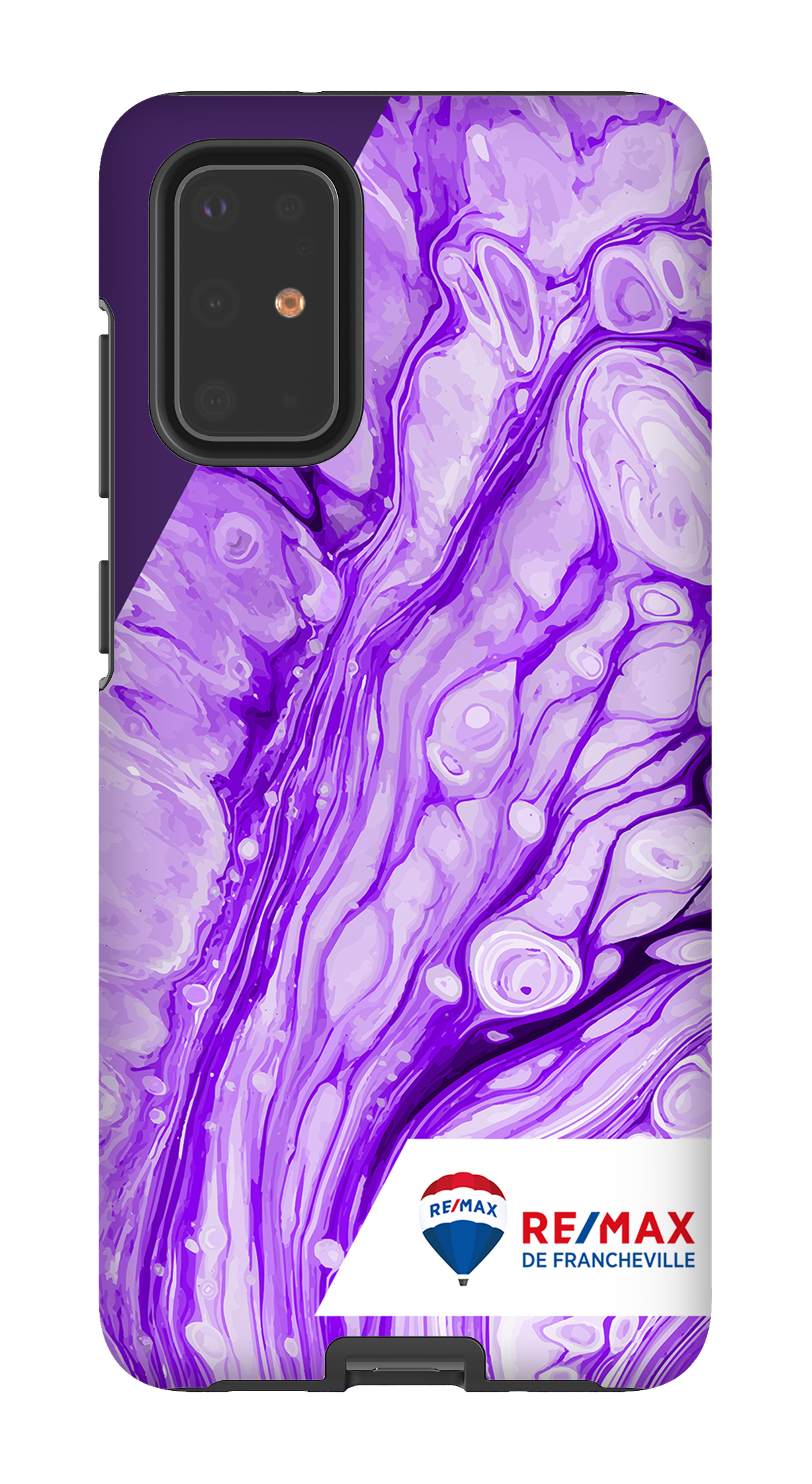 Peinture marbrée claire violette de Francheville - Galaxy S20 Plus