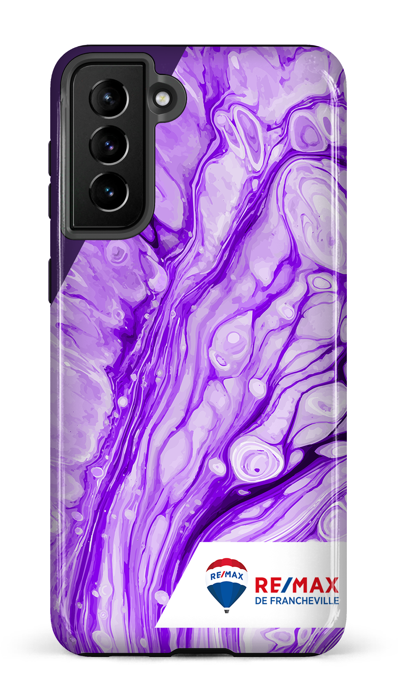 Peinture marbrée claire violette de Francheville - Galaxy S21 Plus