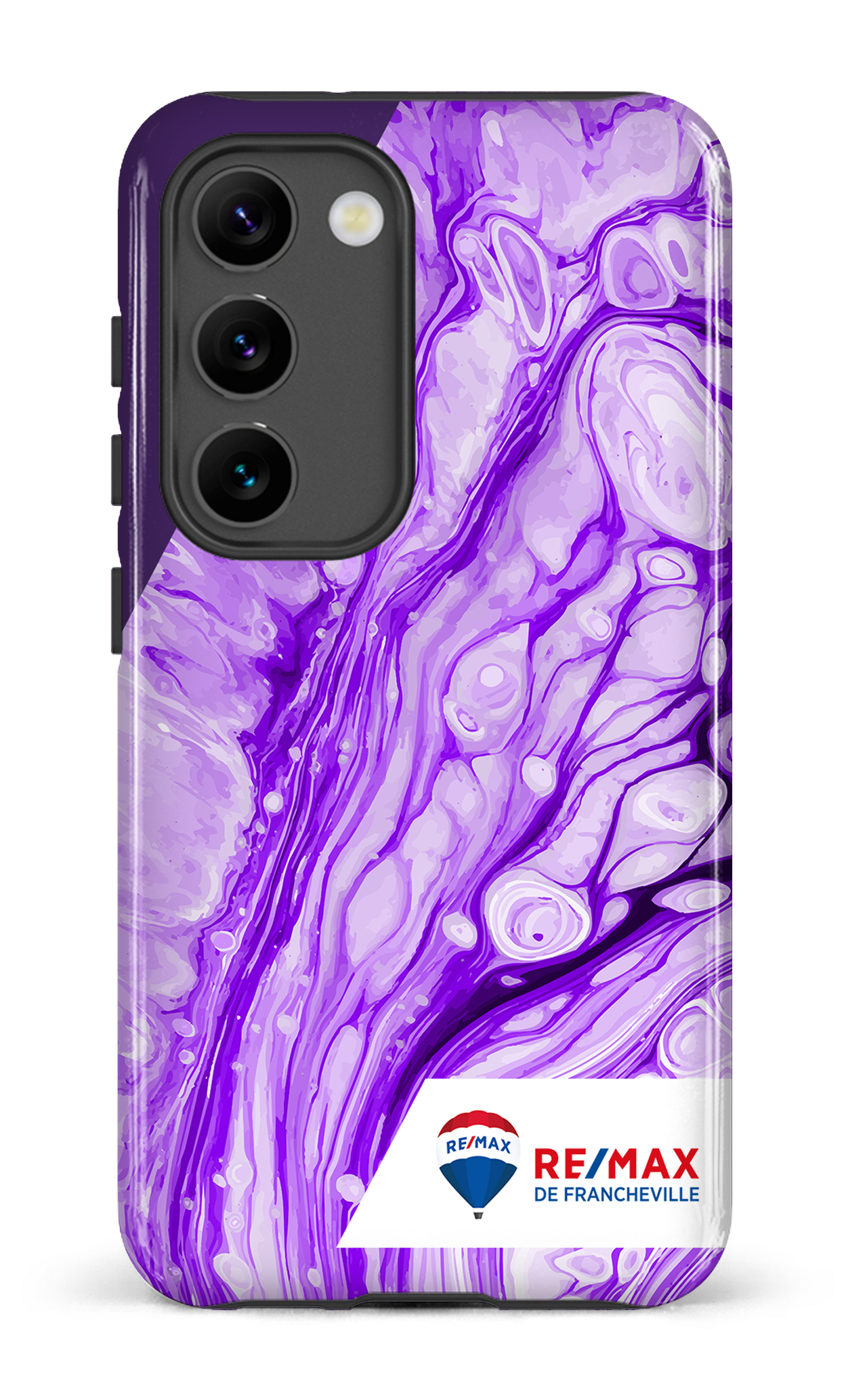 Peinture marbrée claire violette de Francheville - Galaxy S23