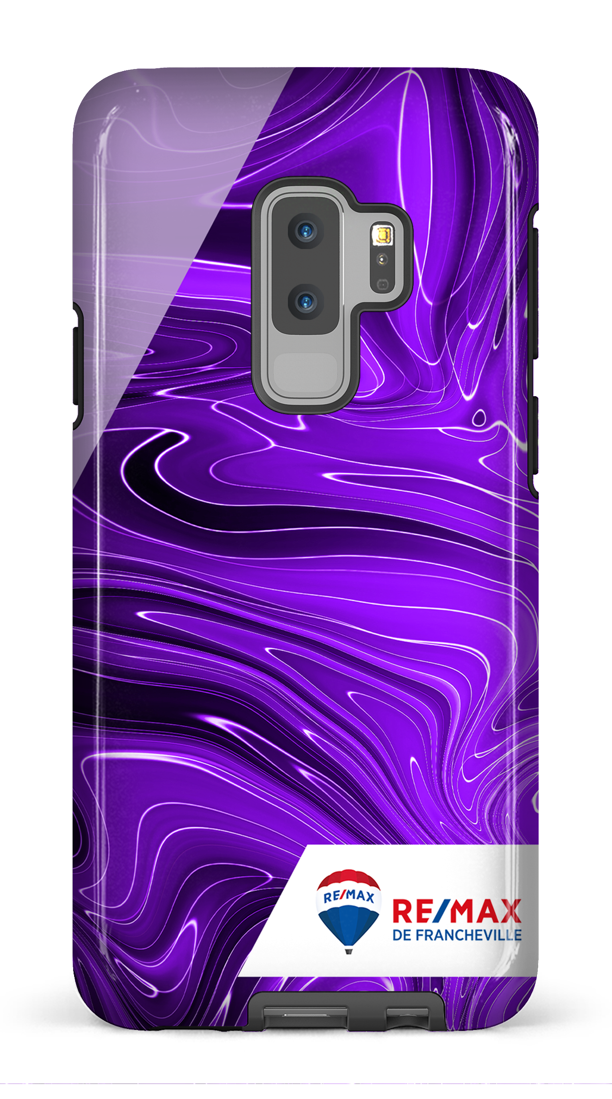 Peinture marbrée sombre violette de Francheville - Galaxy S9 Plus