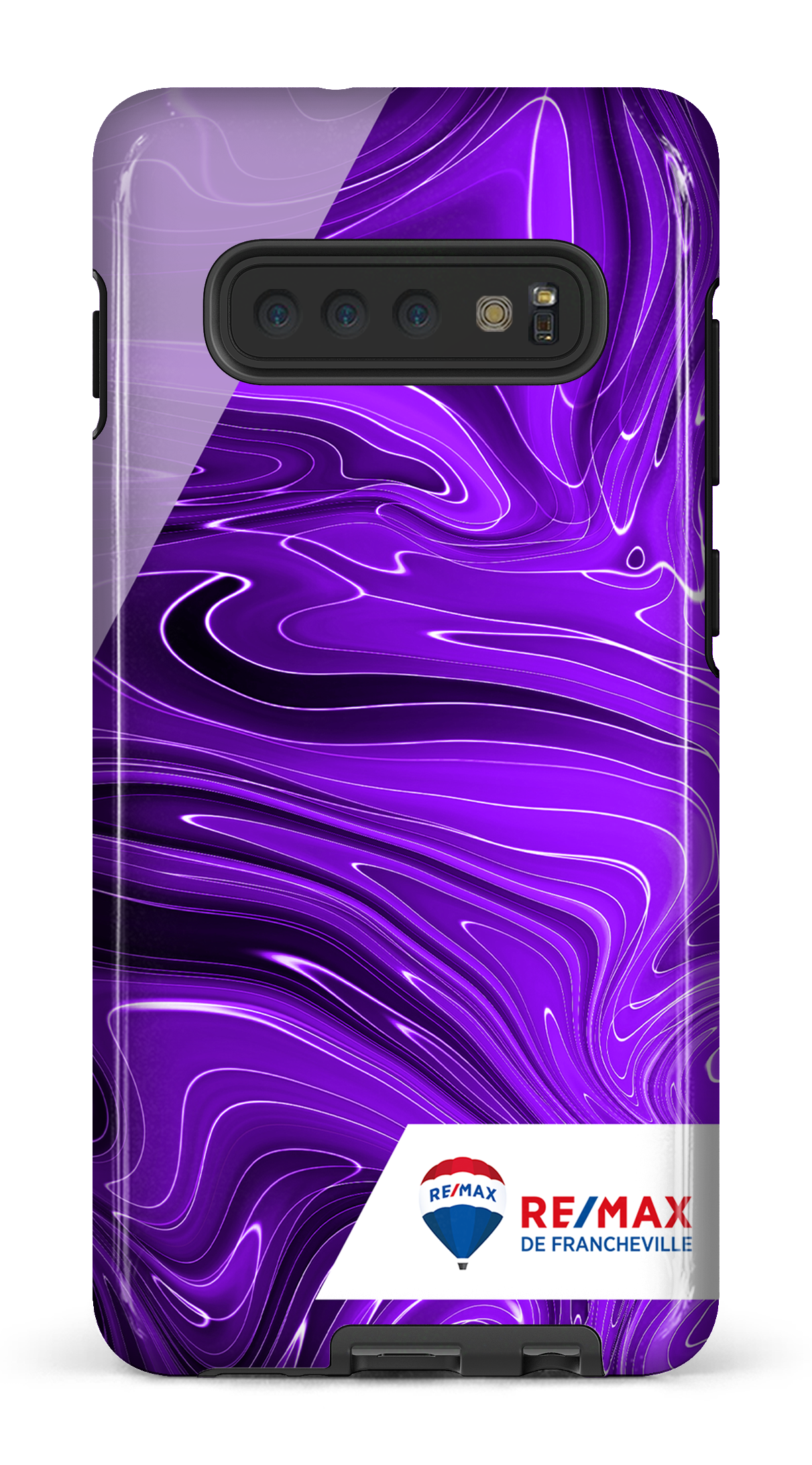 Peinture marbrée sombre violette de Francheville - Galaxy S10 Plus