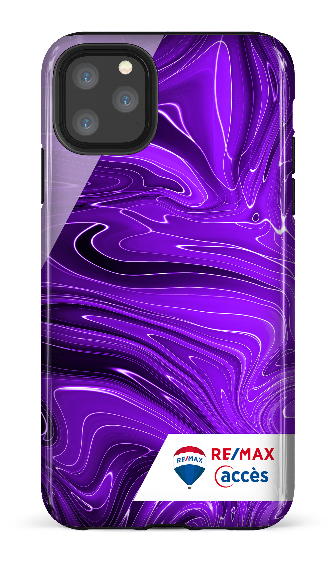 Peinture marbrée sombre violette - iPhone 11 Pro Max