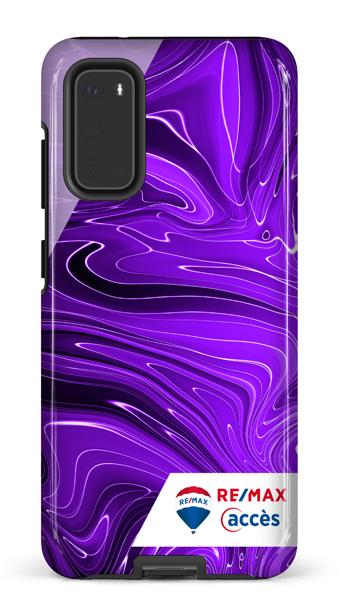 Peinture marbrée sombre violette - Galaxy S20