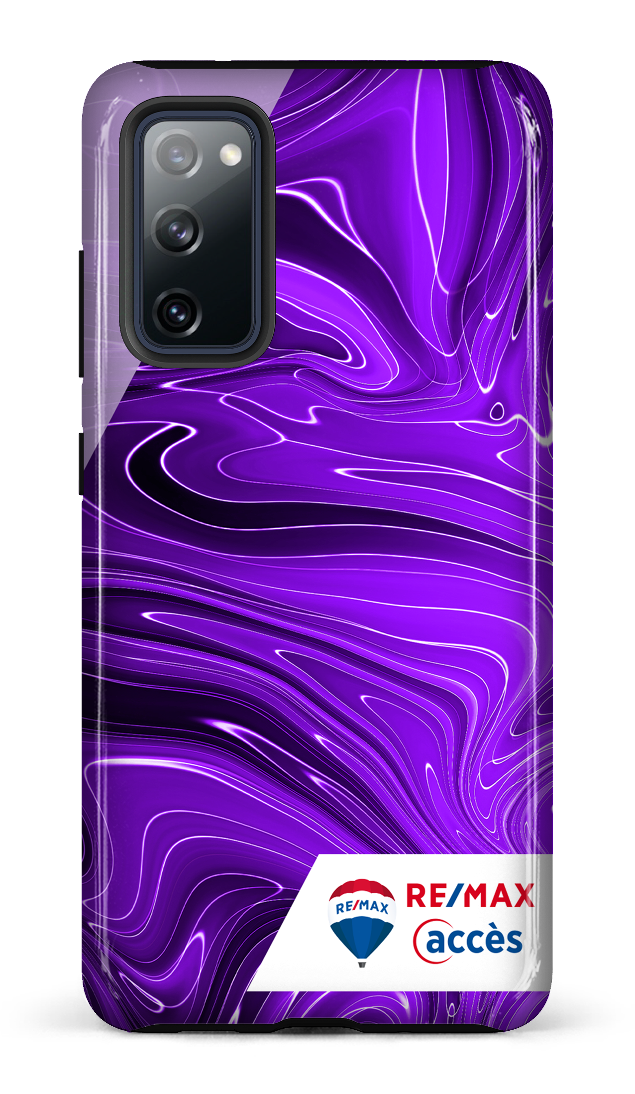 Peinture marbrée sombre violette - Galaxy S20 FE