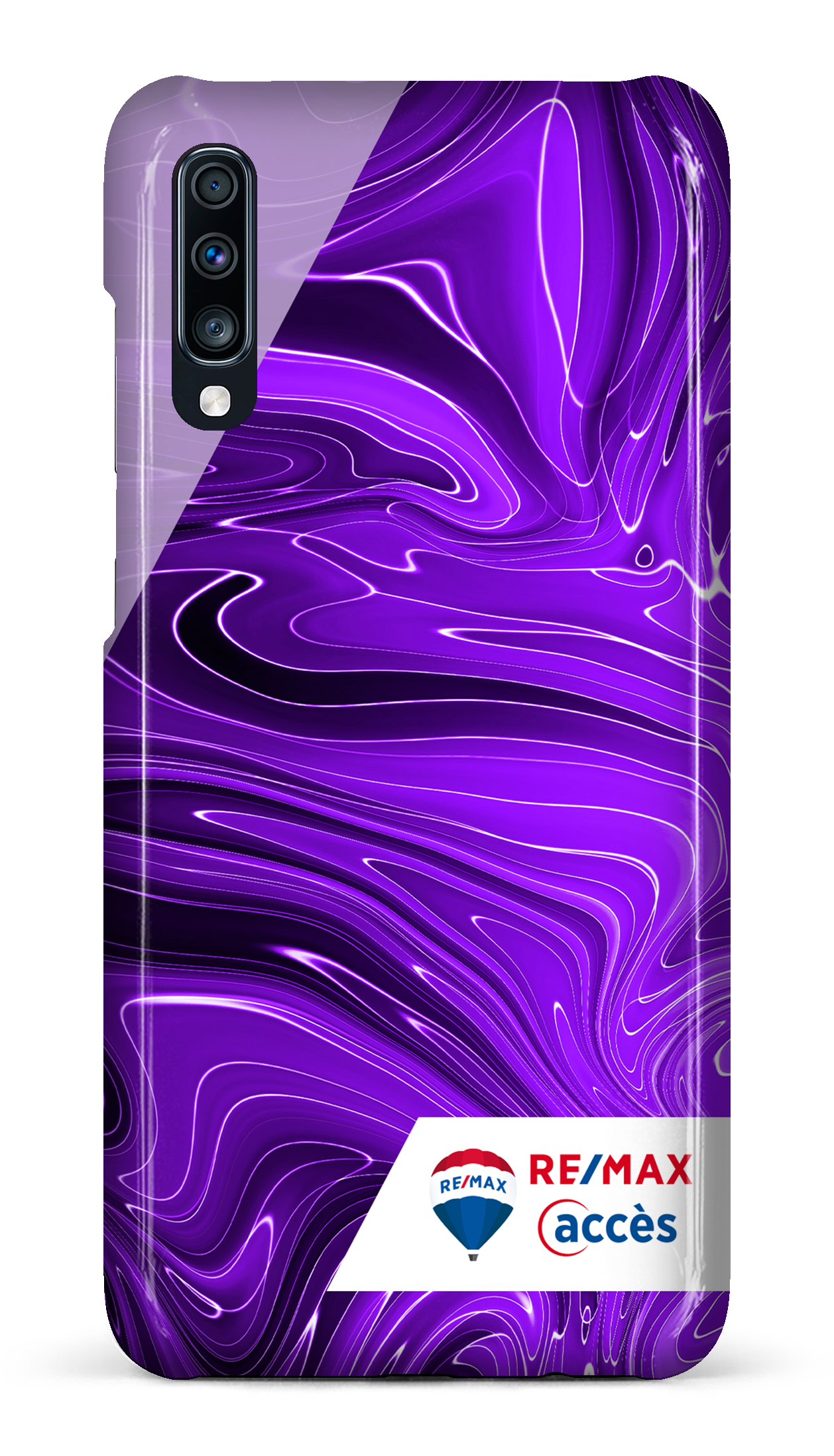 Peinture marbrée sombre violette - Galaxy A70
