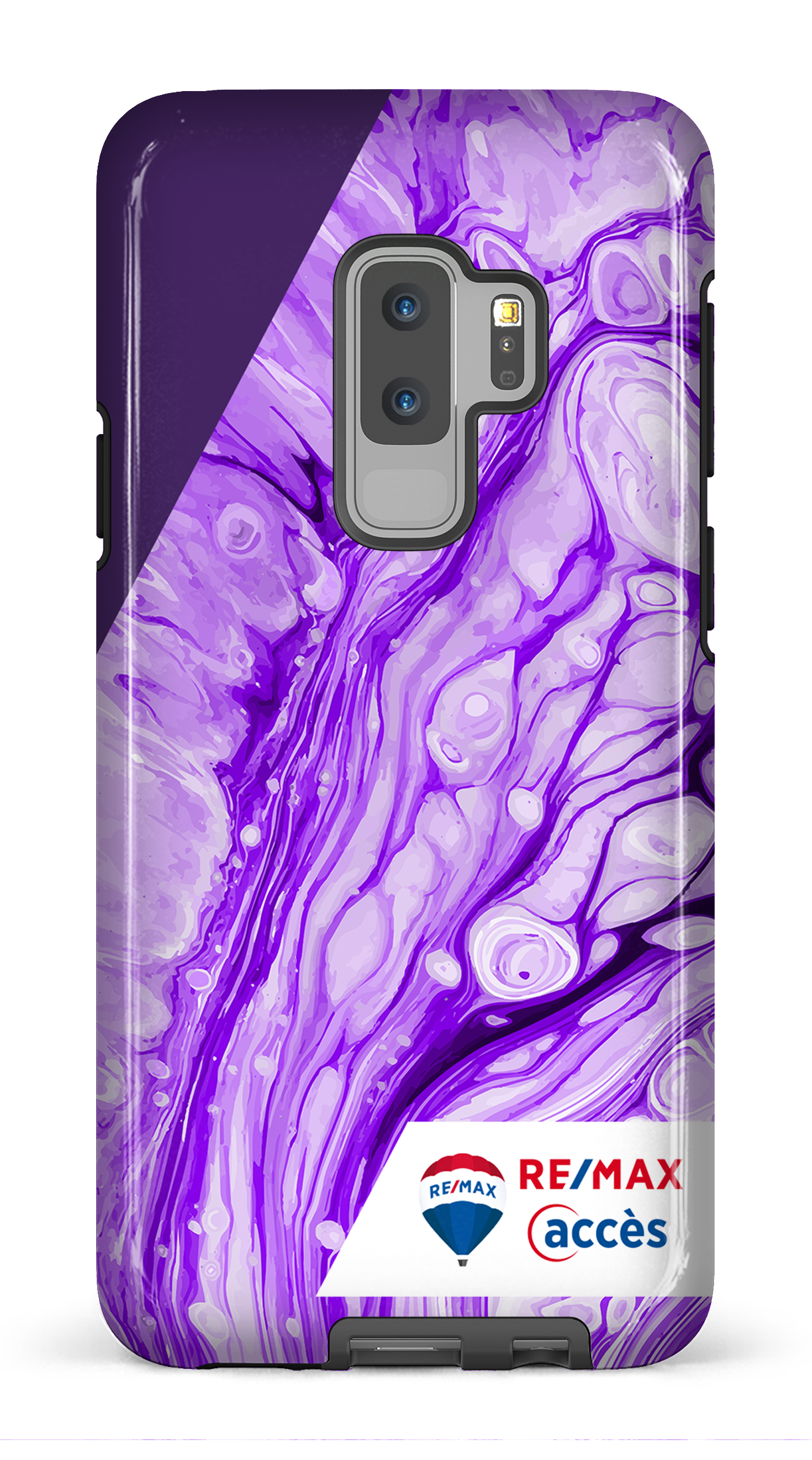 Peinture marbrée claire violette - Galaxy S9 Plus