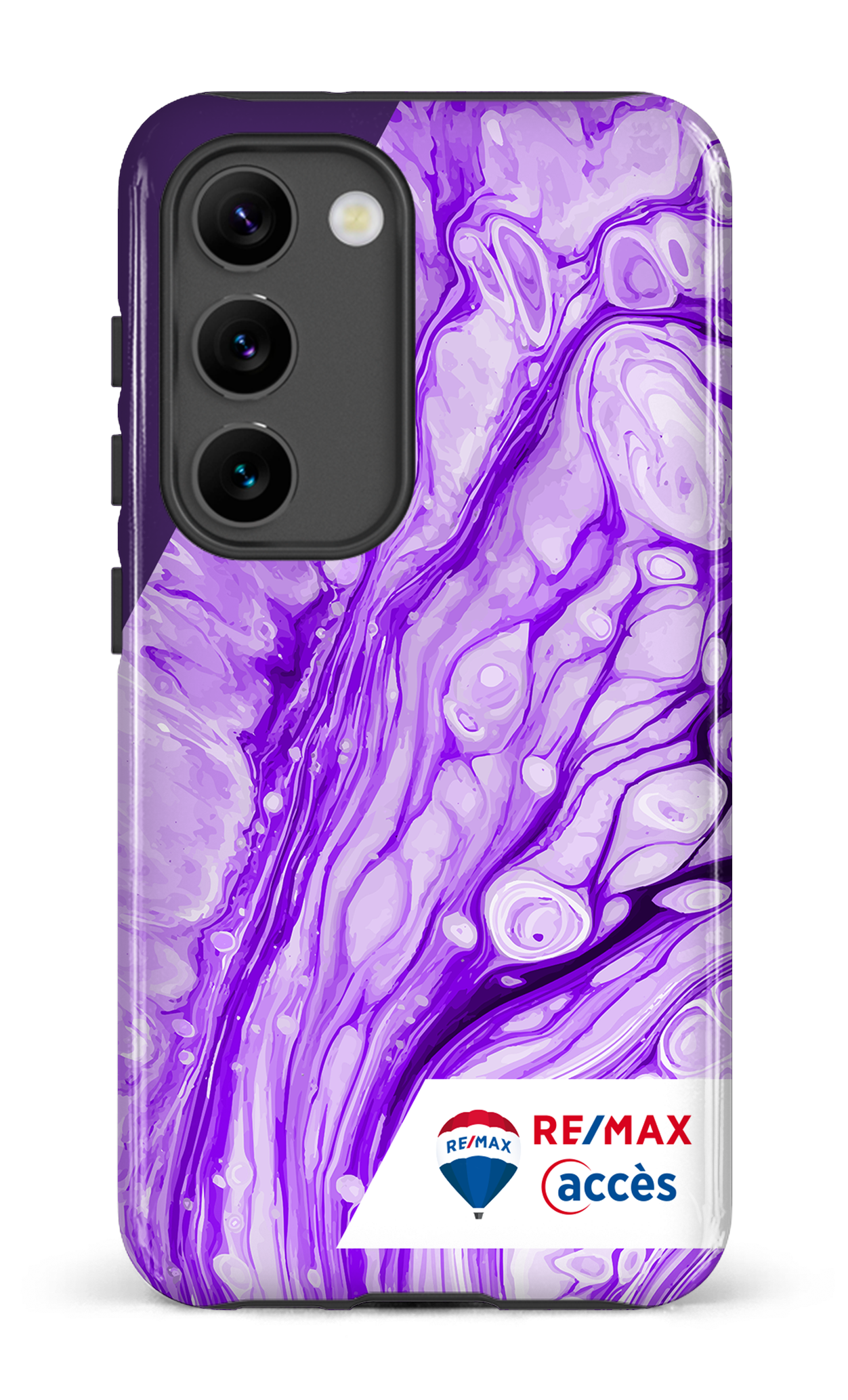 Peinture marbrée claire violette - Galaxy S23
