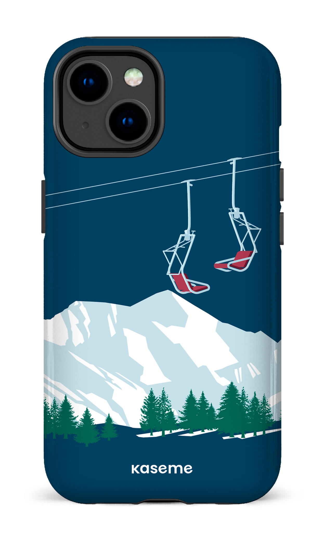 Ski Lift Blue - iPhone 14