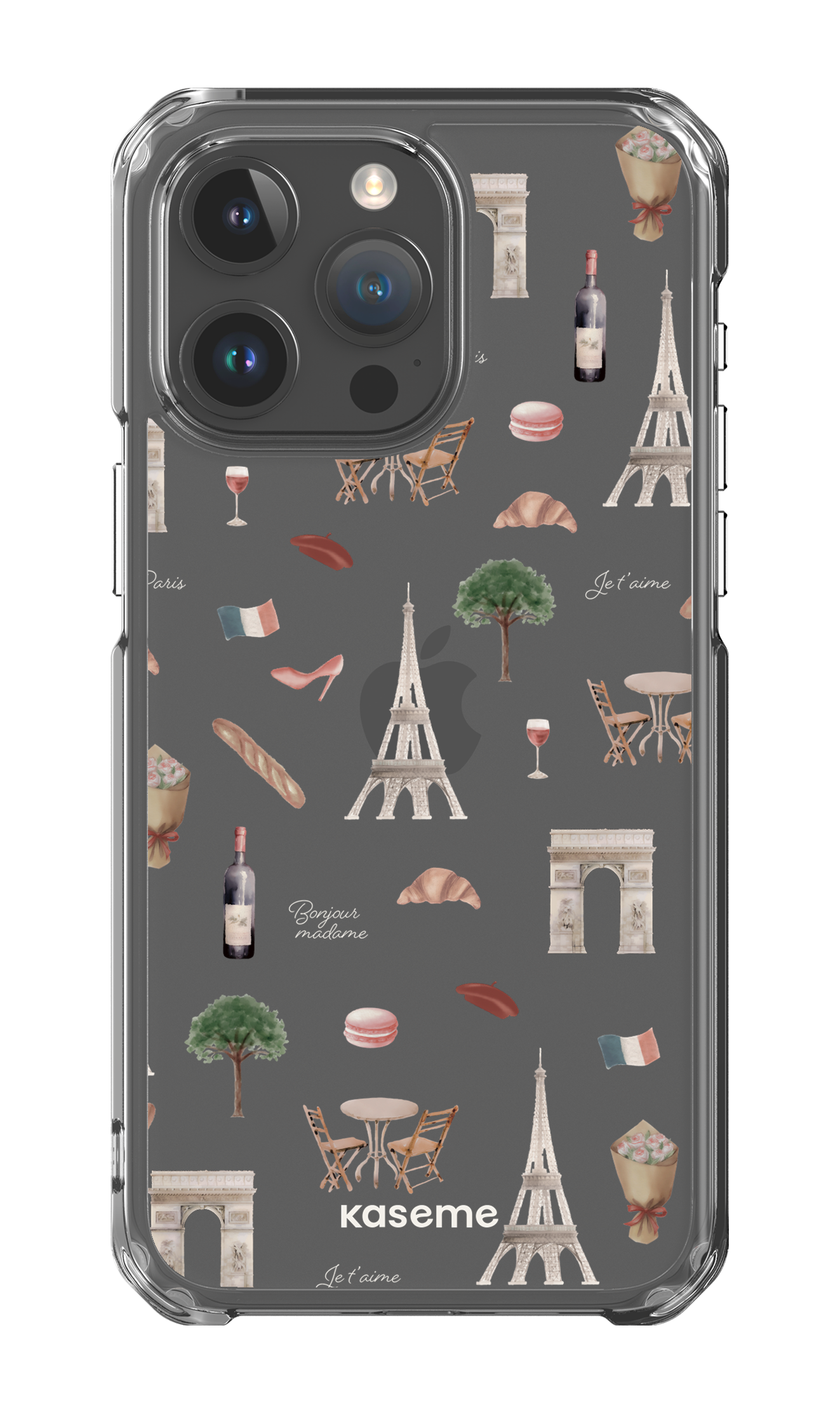 Je t'aime Paris Clear Case - iPhone 15 Pro Max