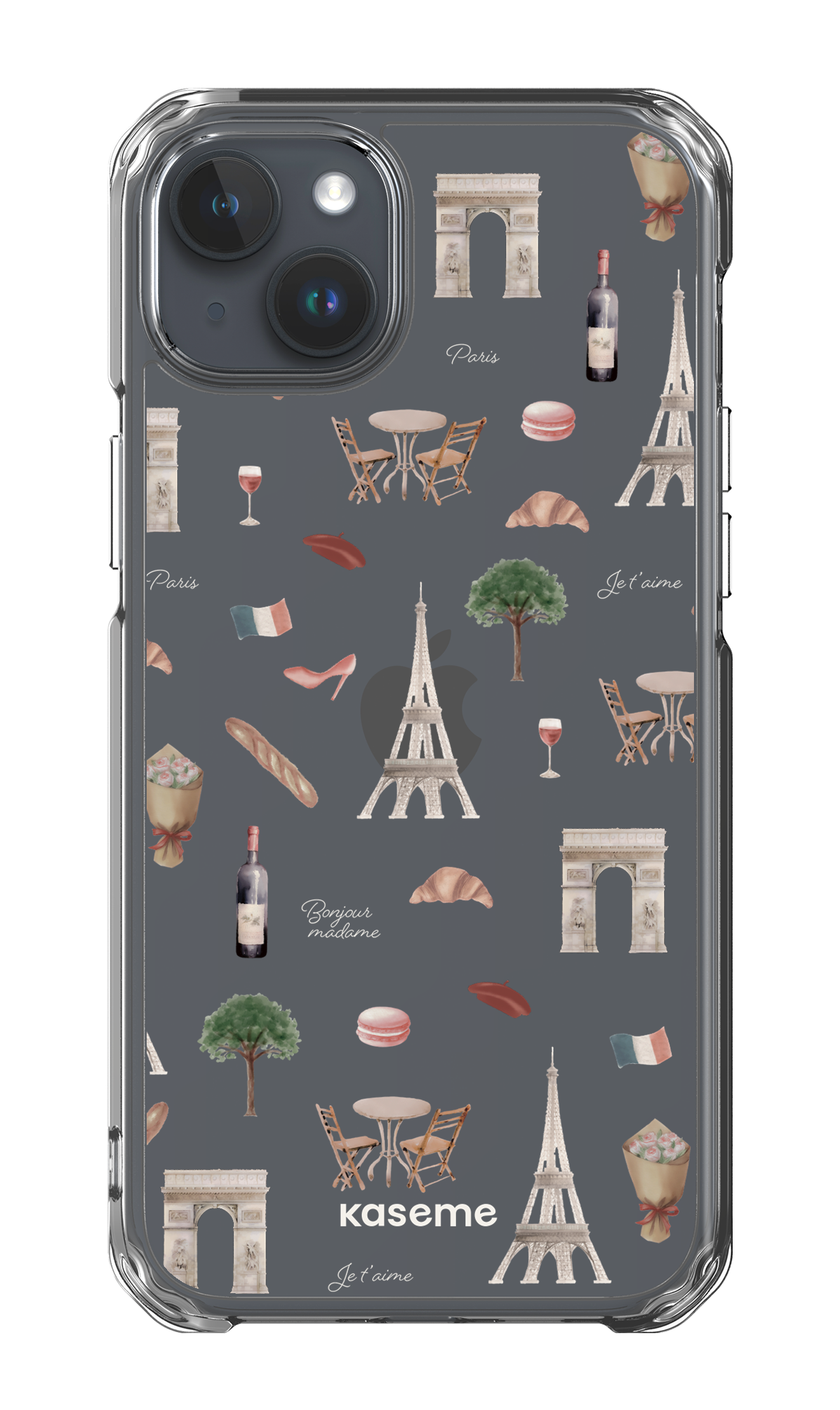 Je t'aime Paris Clear Case - iPhone 15 Plus