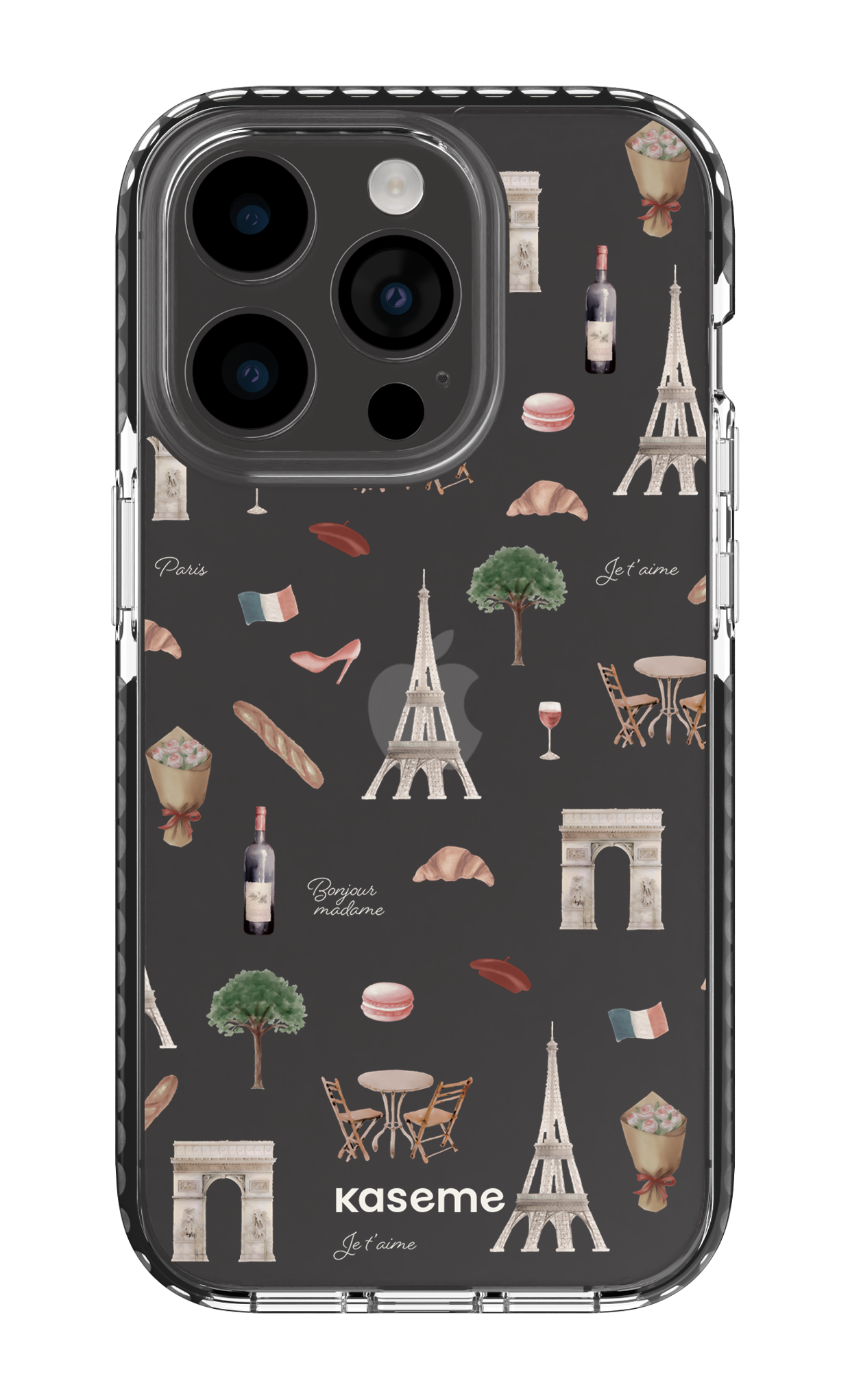 Je t'aime Paris Clear Case - iPhone 14 Pro