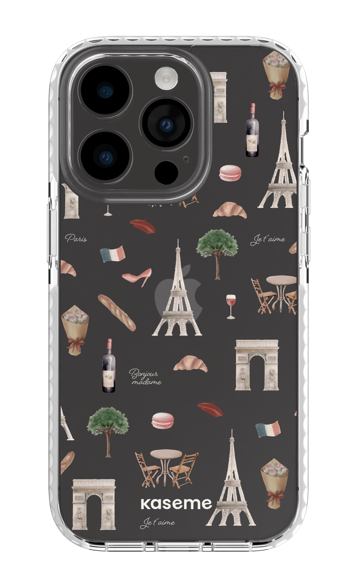 Je t'aime Paris Clear Case - iPhone 14 Pro