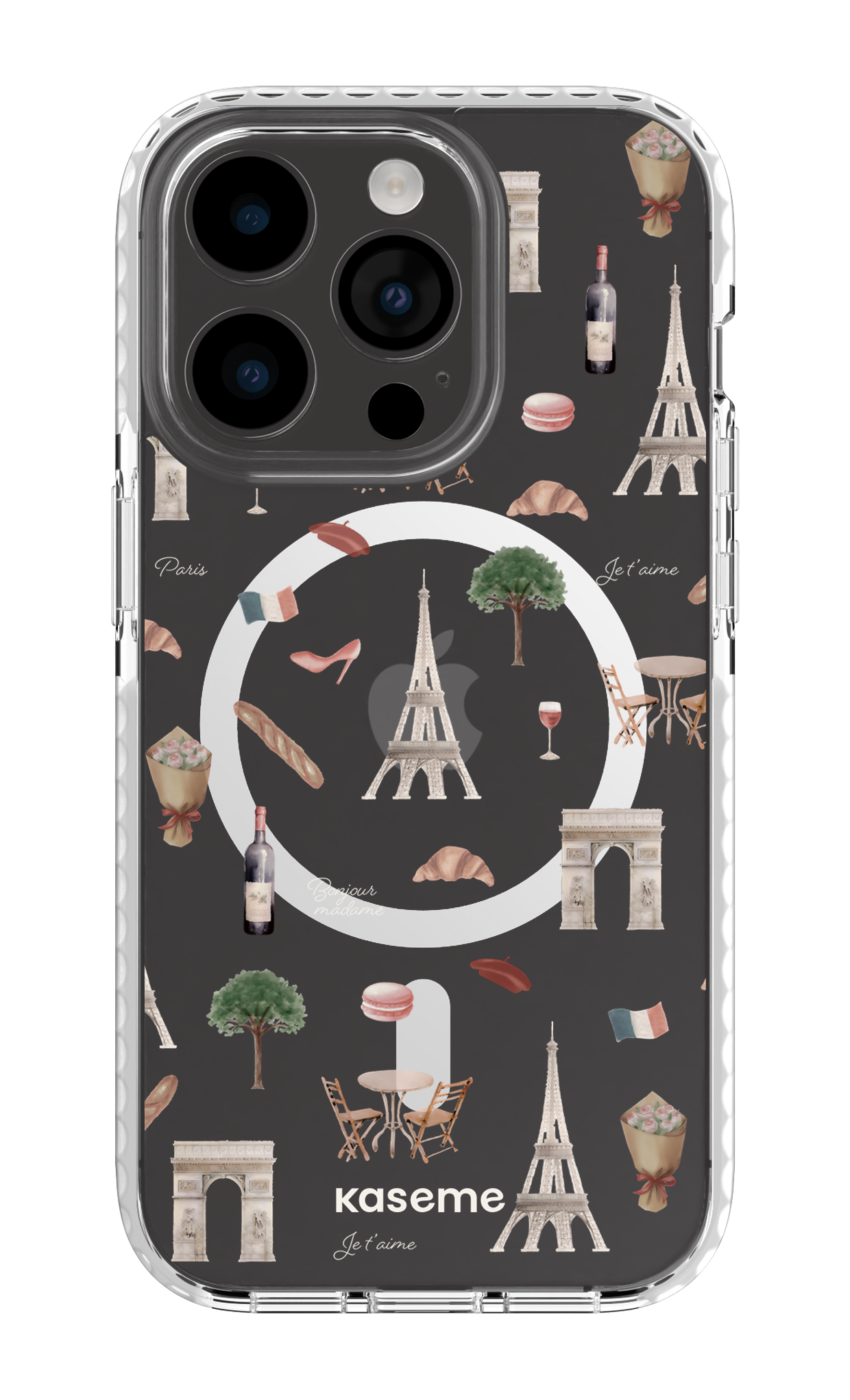 Je t'aime Paris Clear Case - iPhone 14 Pro