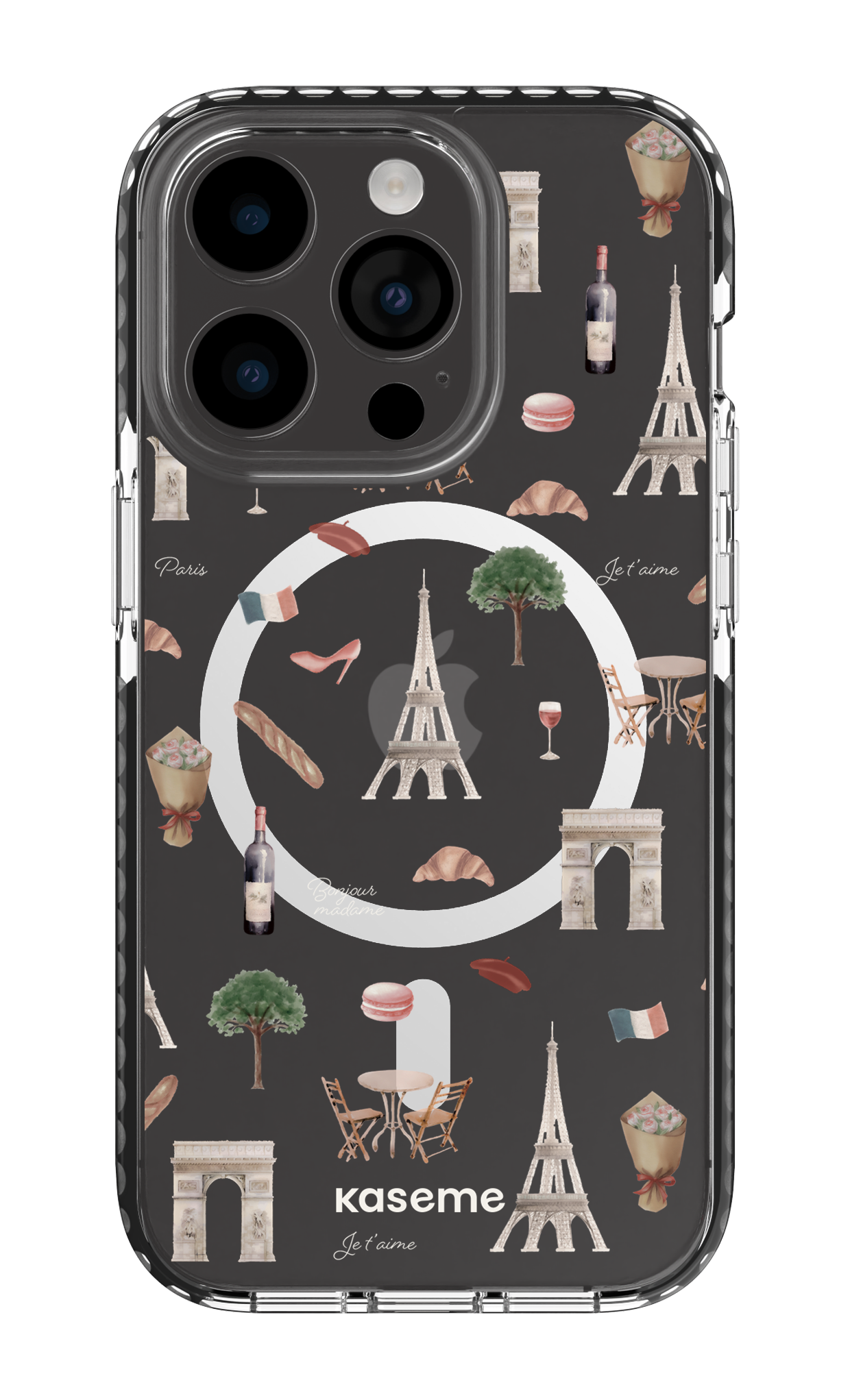 Je t'aime Paris Clear Case - iPhone 14 Pro