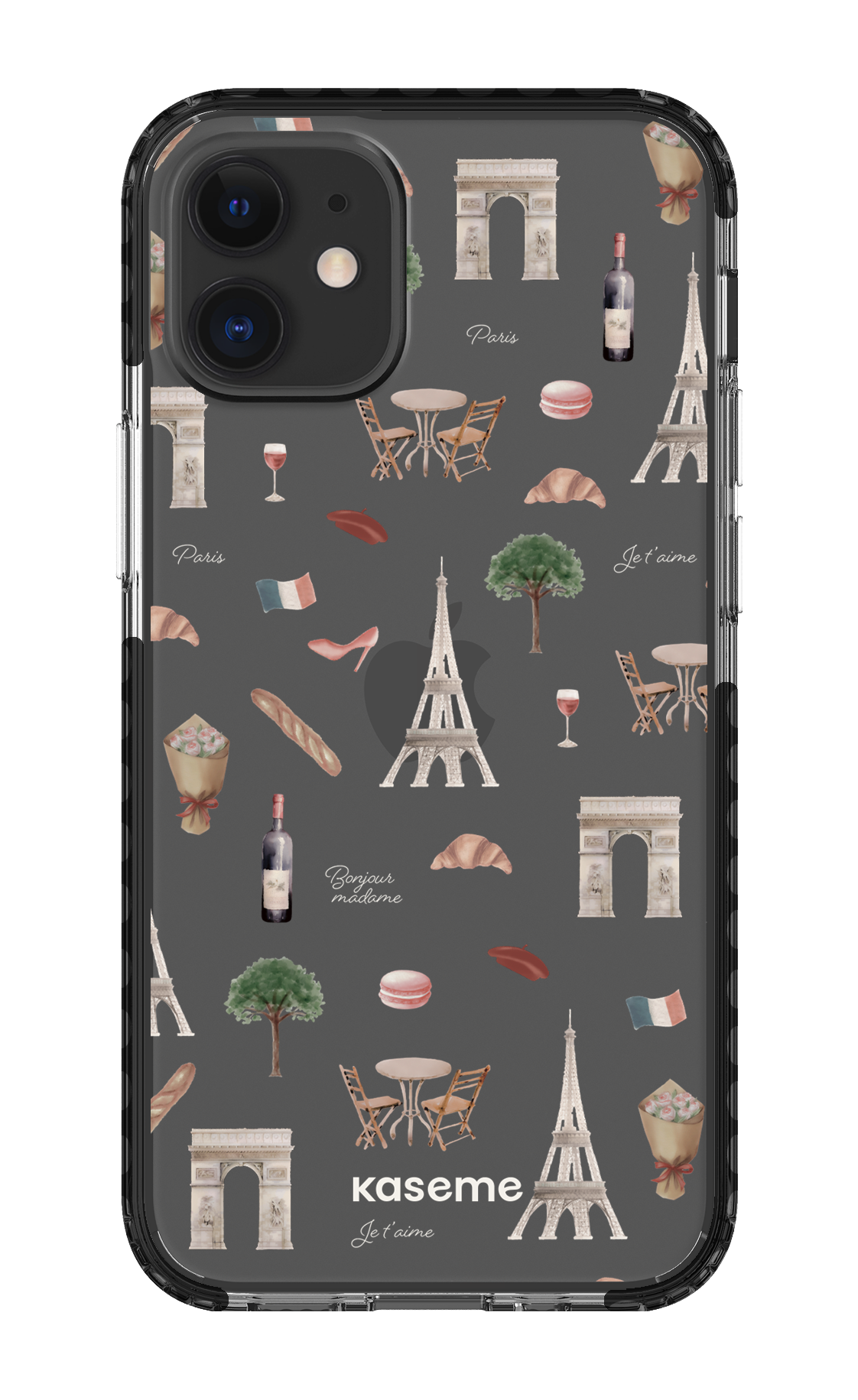 Je t'aime Paris Clear Case - iPhone 12 Mini