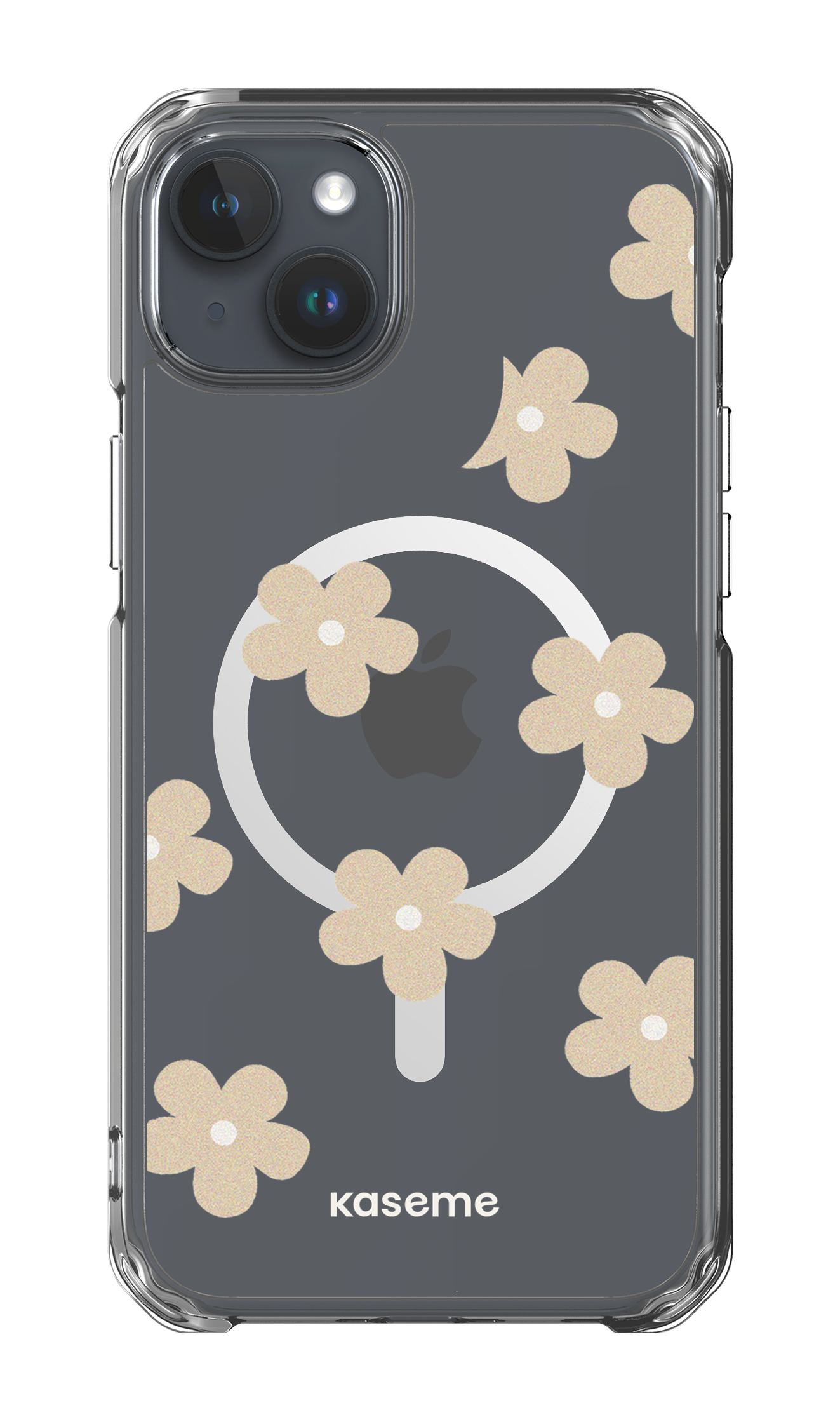 Woodstock Beige Clear Case - iPhone 15 Plus