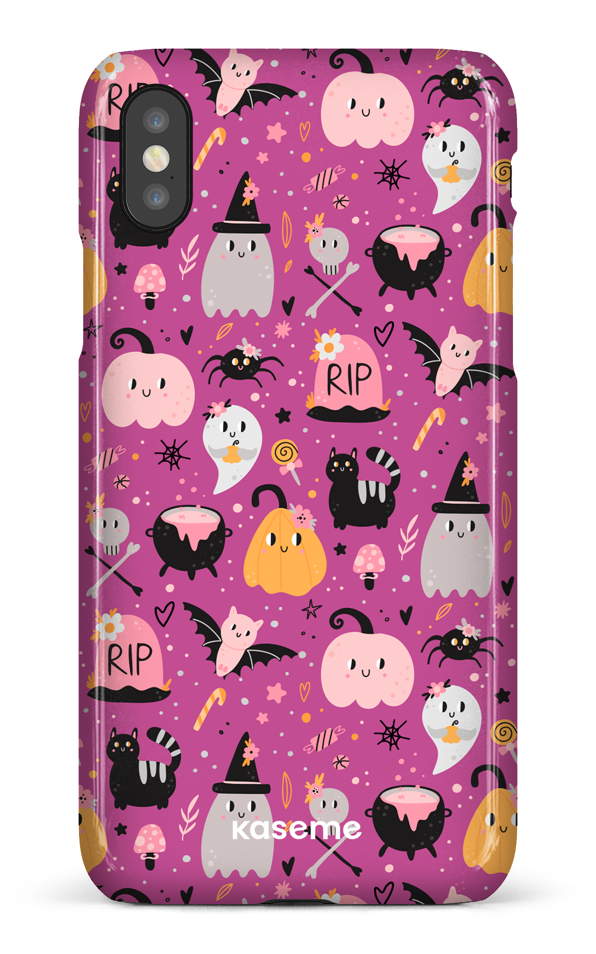 Trick or Threat Pink - iPhone X/Xs