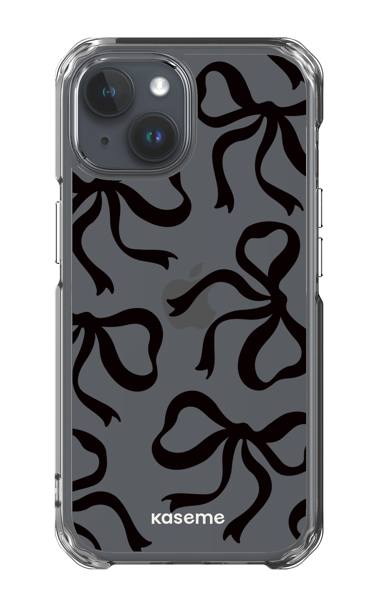 Lace Black Clear Case - iPhone 15