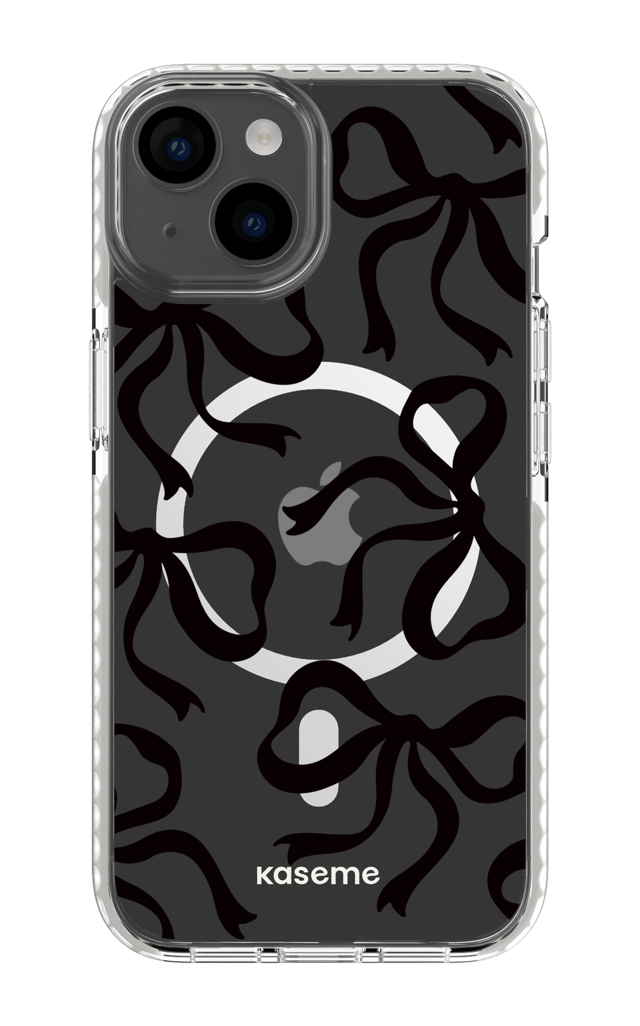 Lace Black Clear Case - iPhone 14