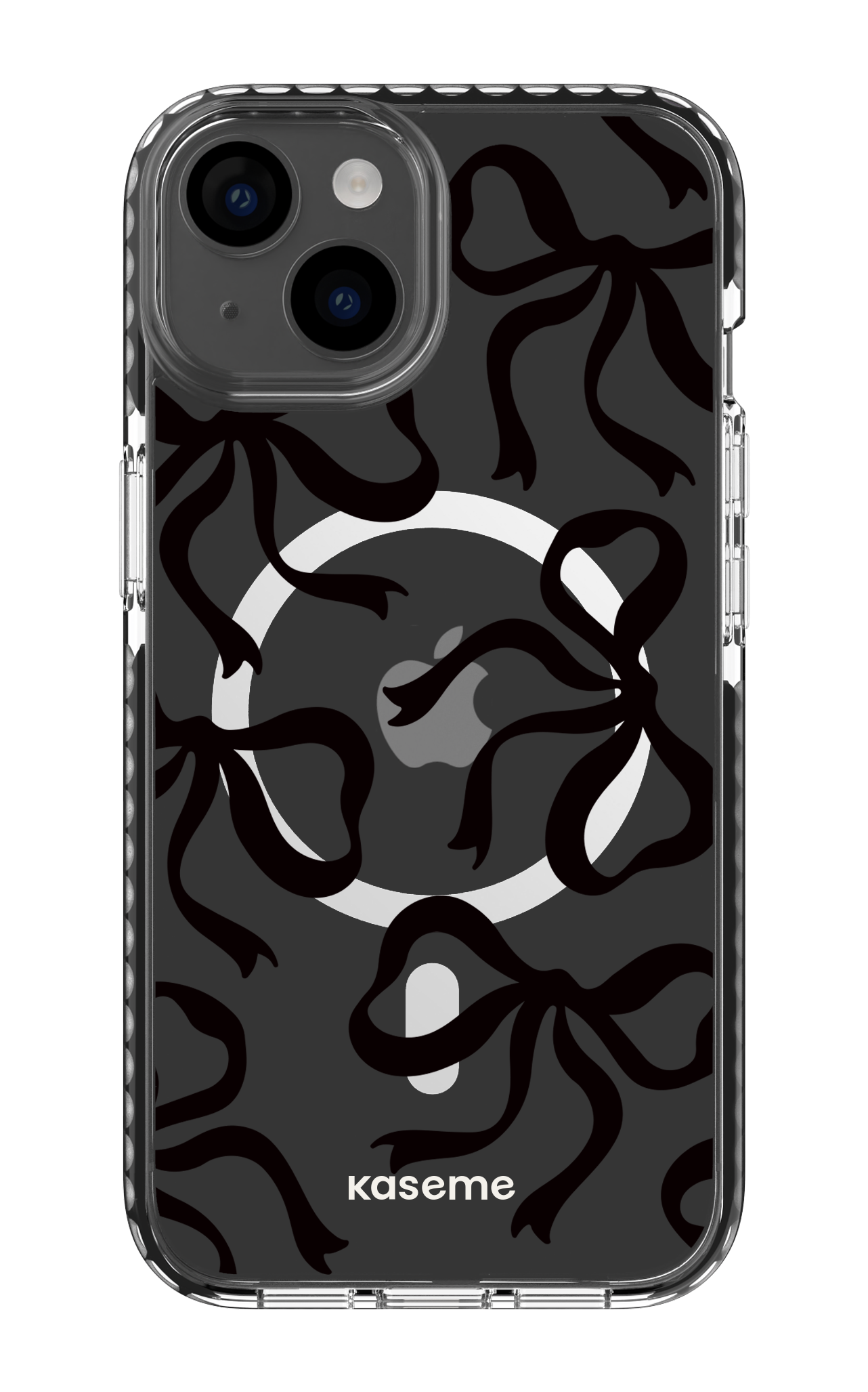 Lace Black Clear Case - iPhone 14