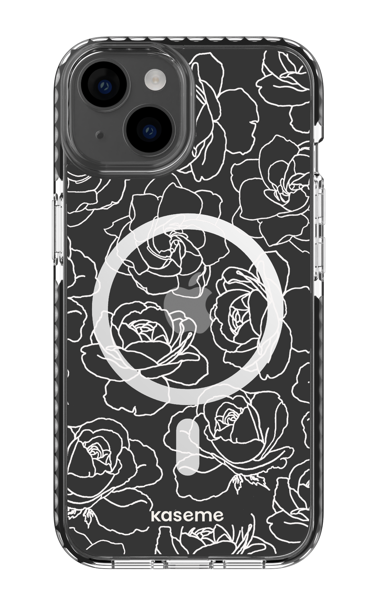 Polar Flowers Clear Case - iPhone 14