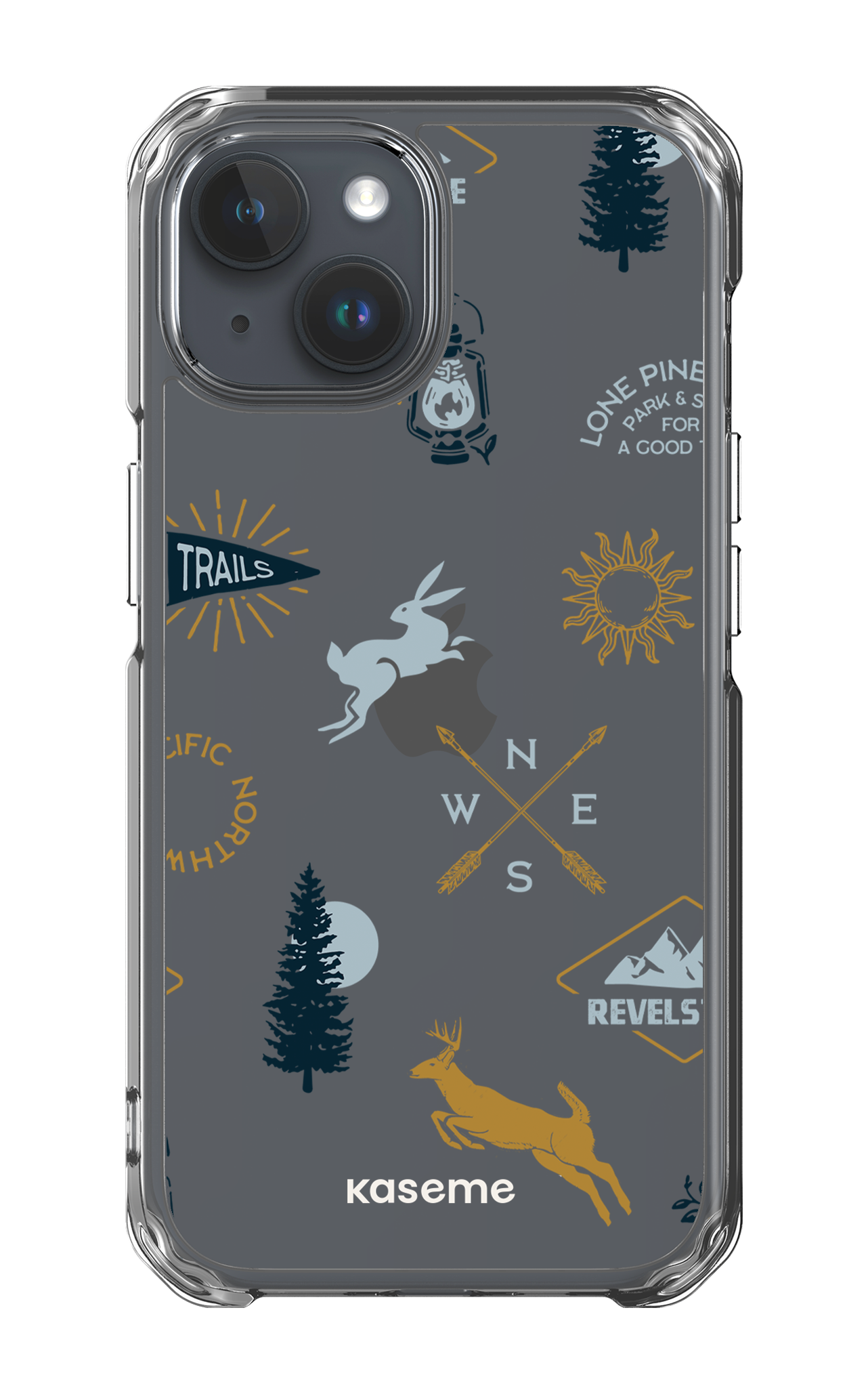 Revelstoke white clear case - iPhone 15