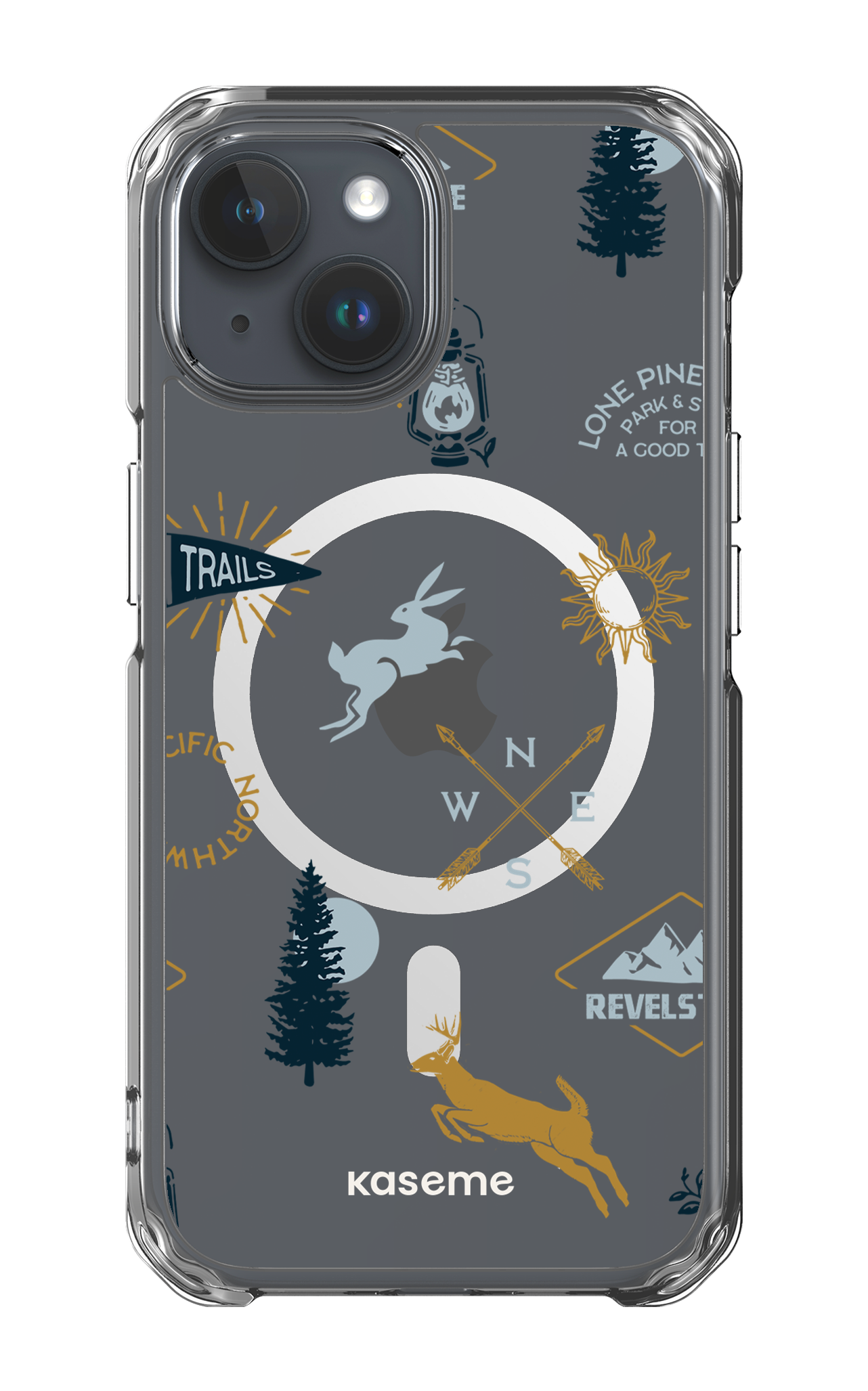 Revelstoke white clear case - iPhone 15