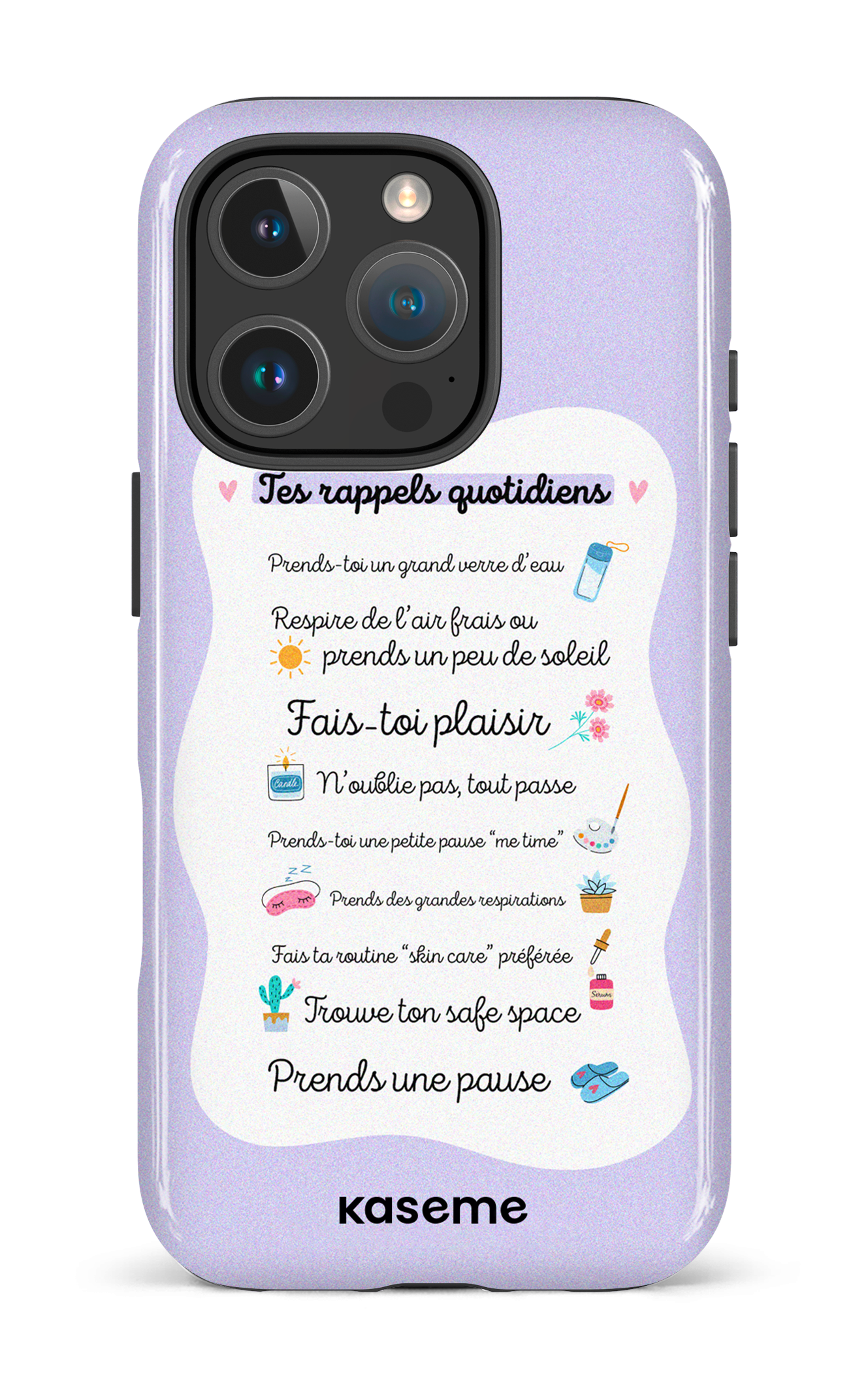 Tes rappels quotidiens purple - iPhone 16 Pro