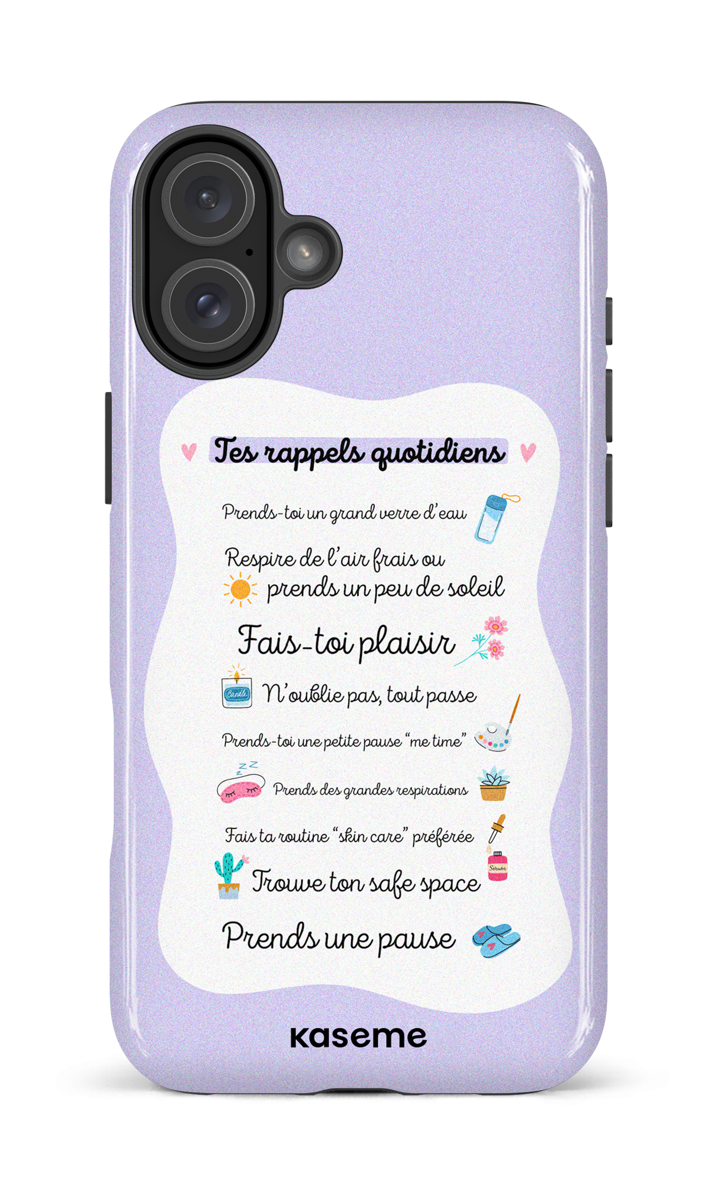 Tes rappels quotidiens purple - iPhone 16 Plus