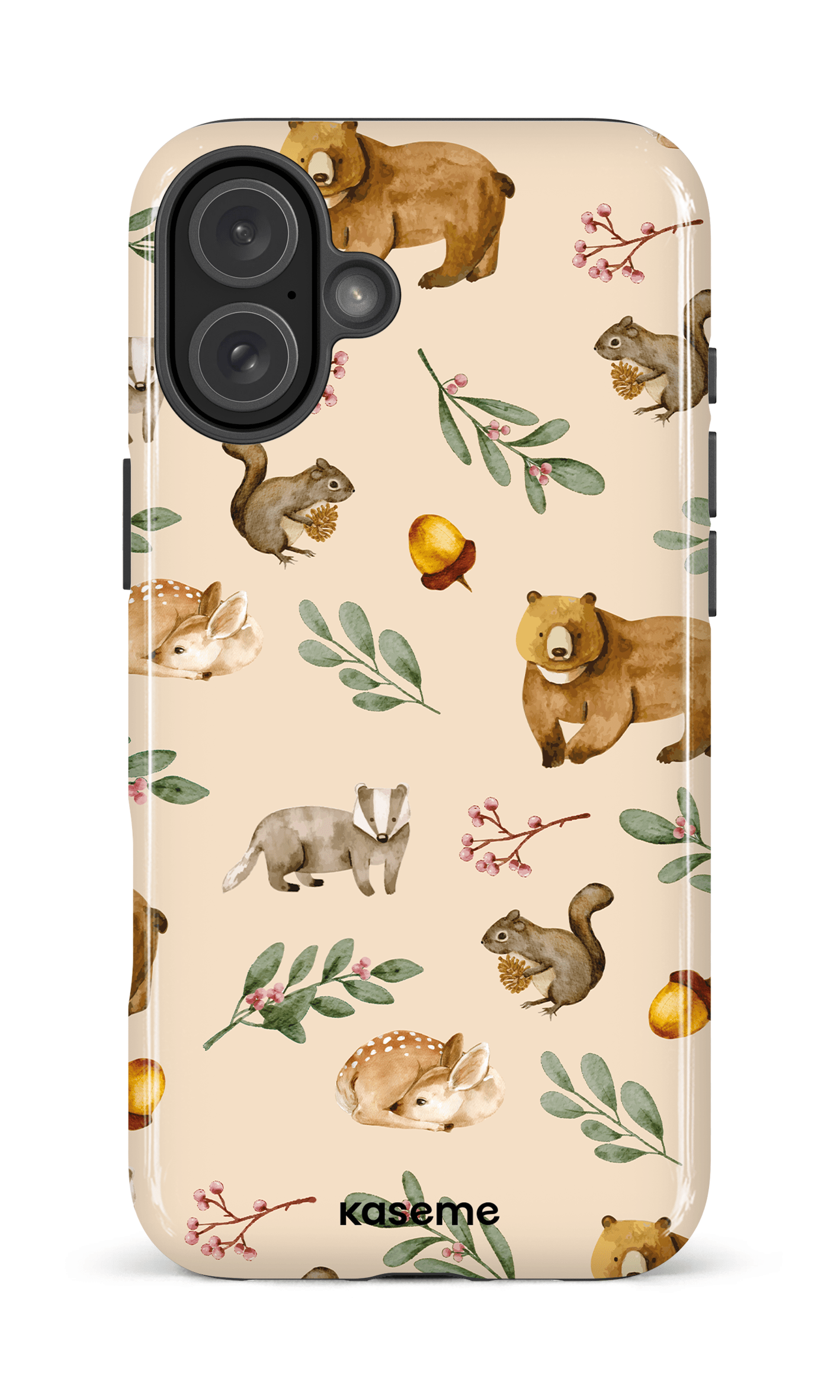 Furry Forest Beige - iPhone 16 Plus