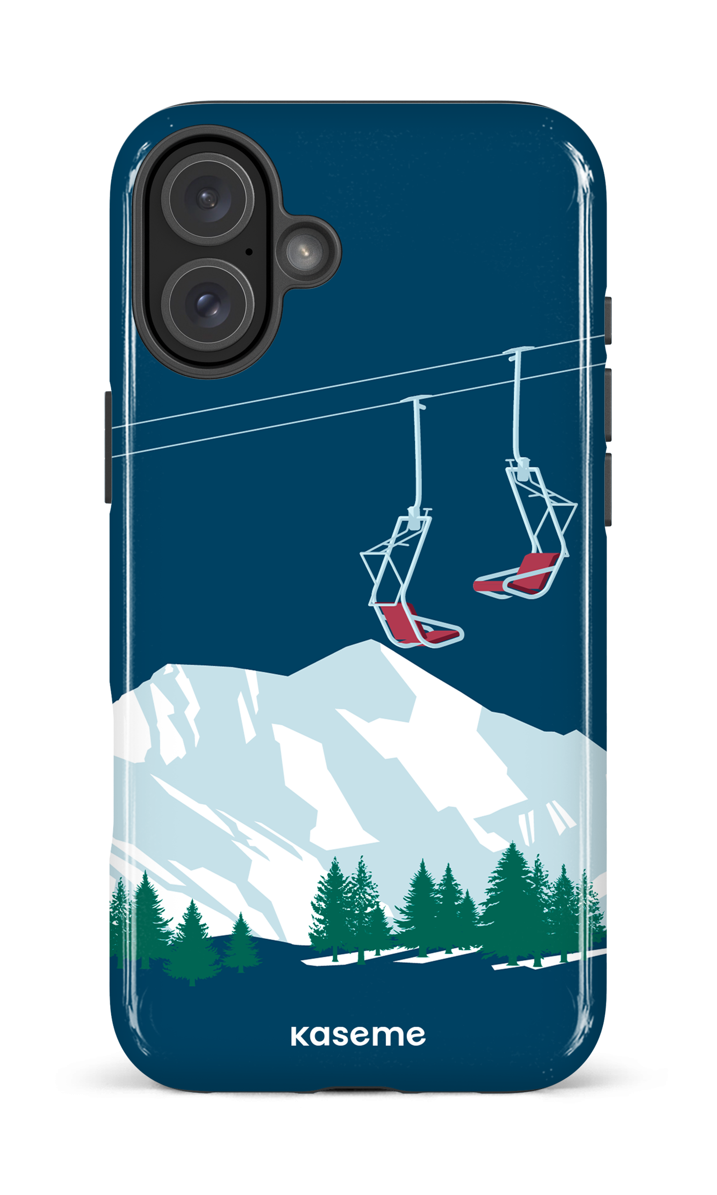 Ski Lift Blue - iPhone 16 Plus