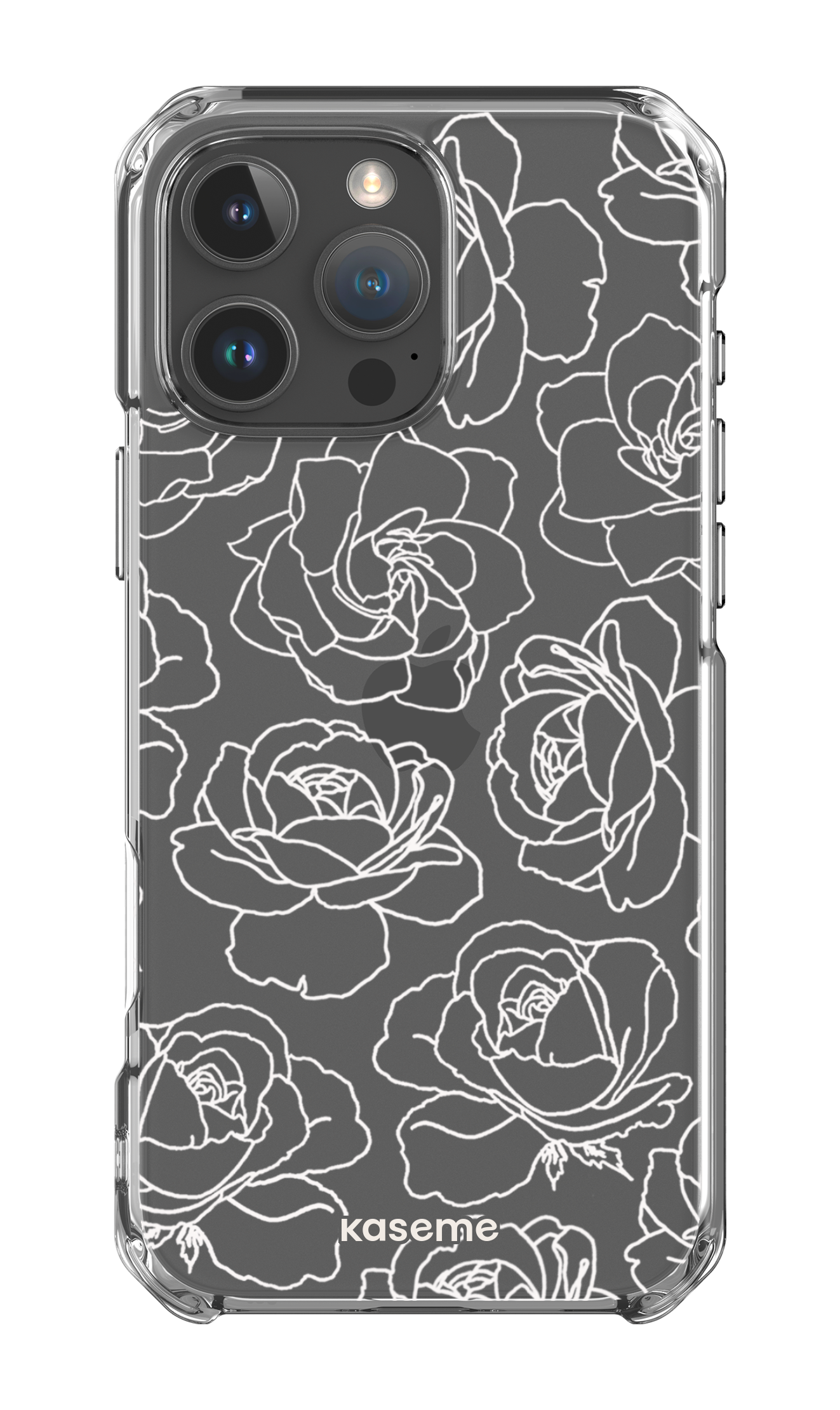 Polar Flowers Clear Case - iPhone 16 Pro Max