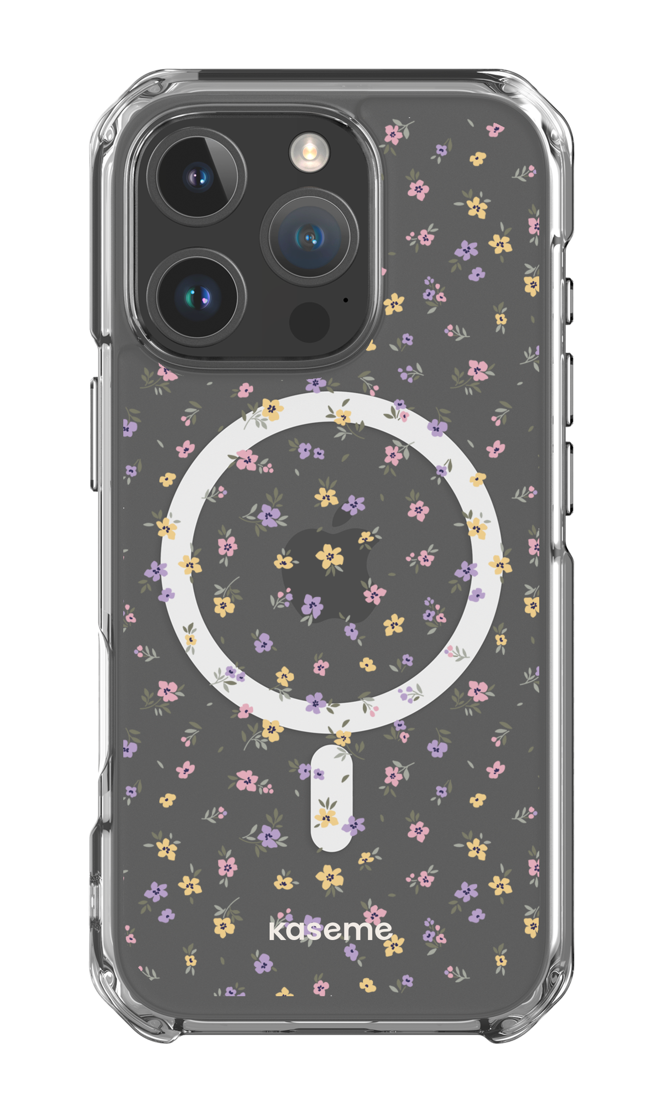 Porcelain Blossom Clear Case - iPhone 16 Pro