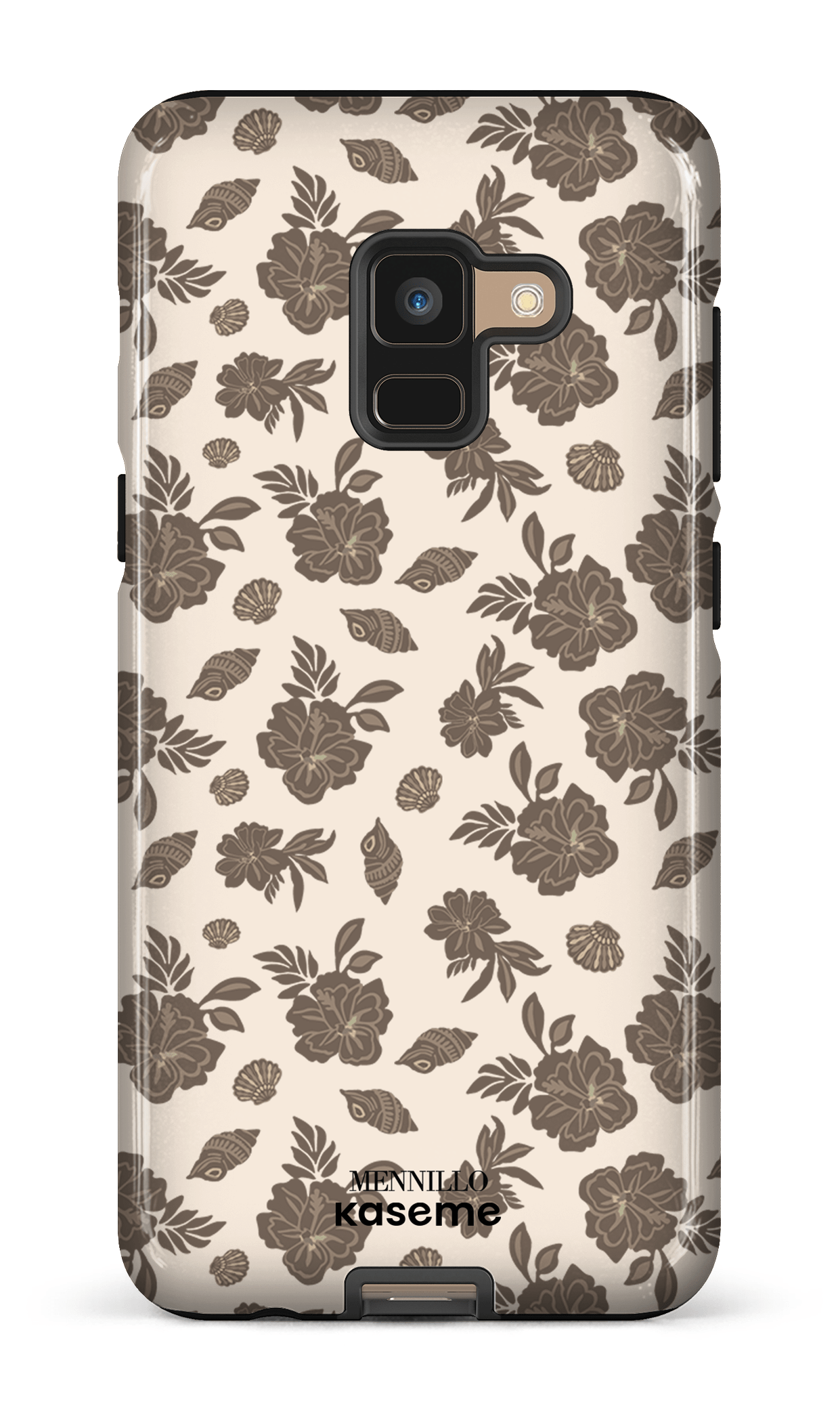 Galaxy A8 Tough Floral Brown -