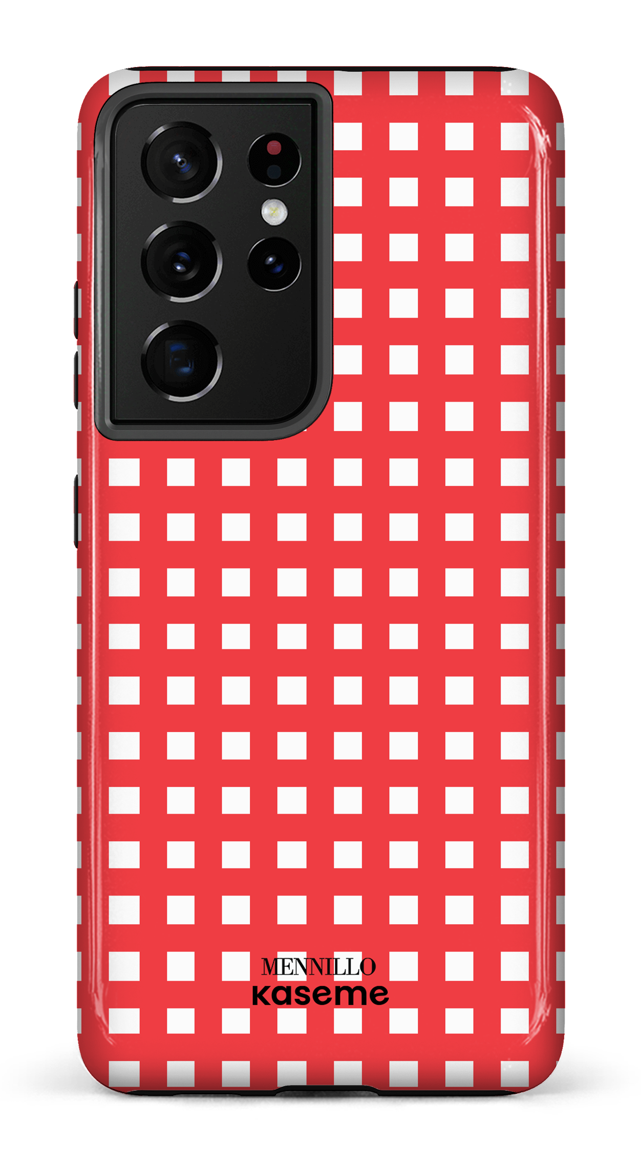 Galaxy S21 Ultra Tough Chekered Red -