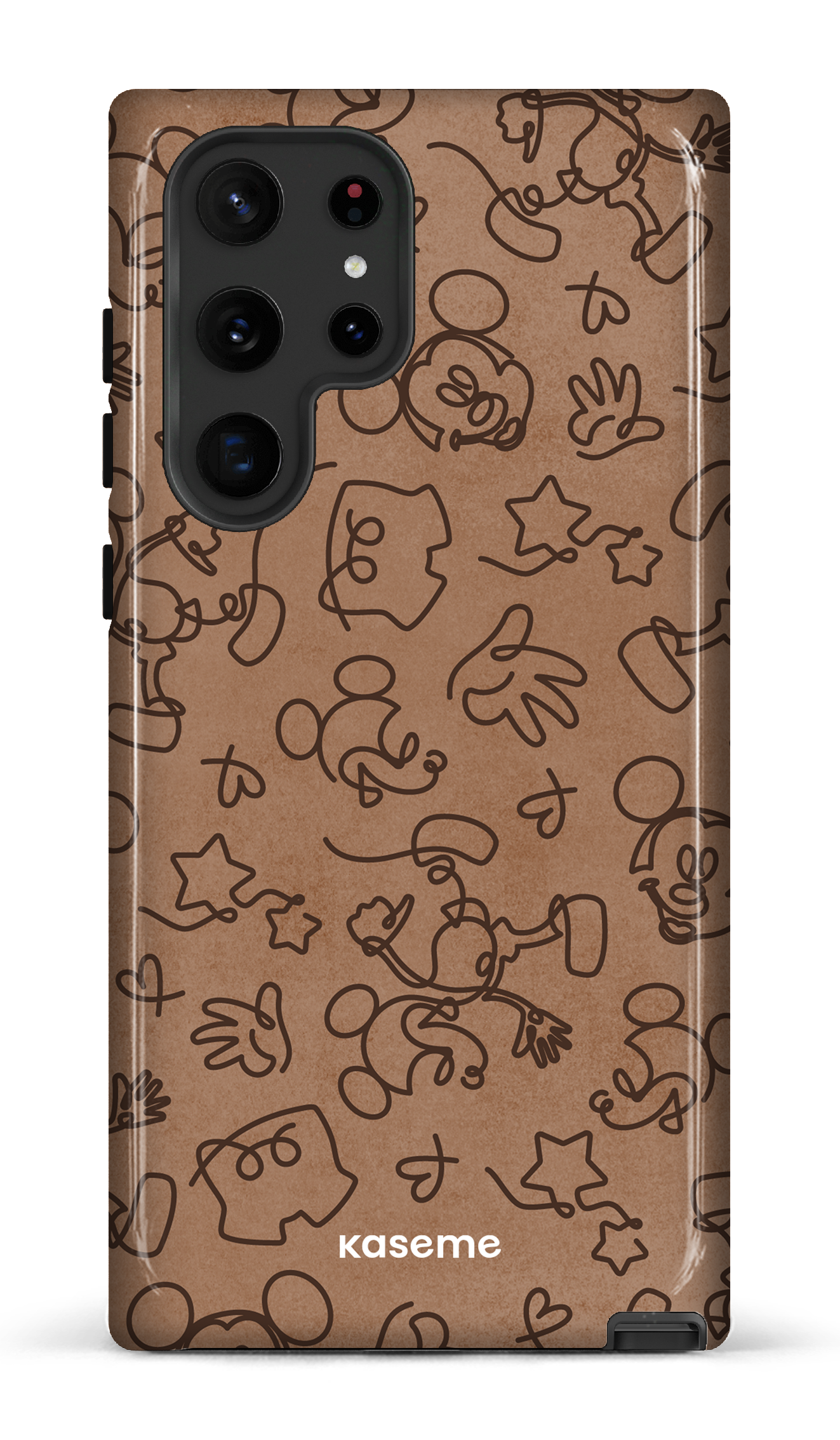 Galaxy S22 Ultra Tough Doodle Mocha -