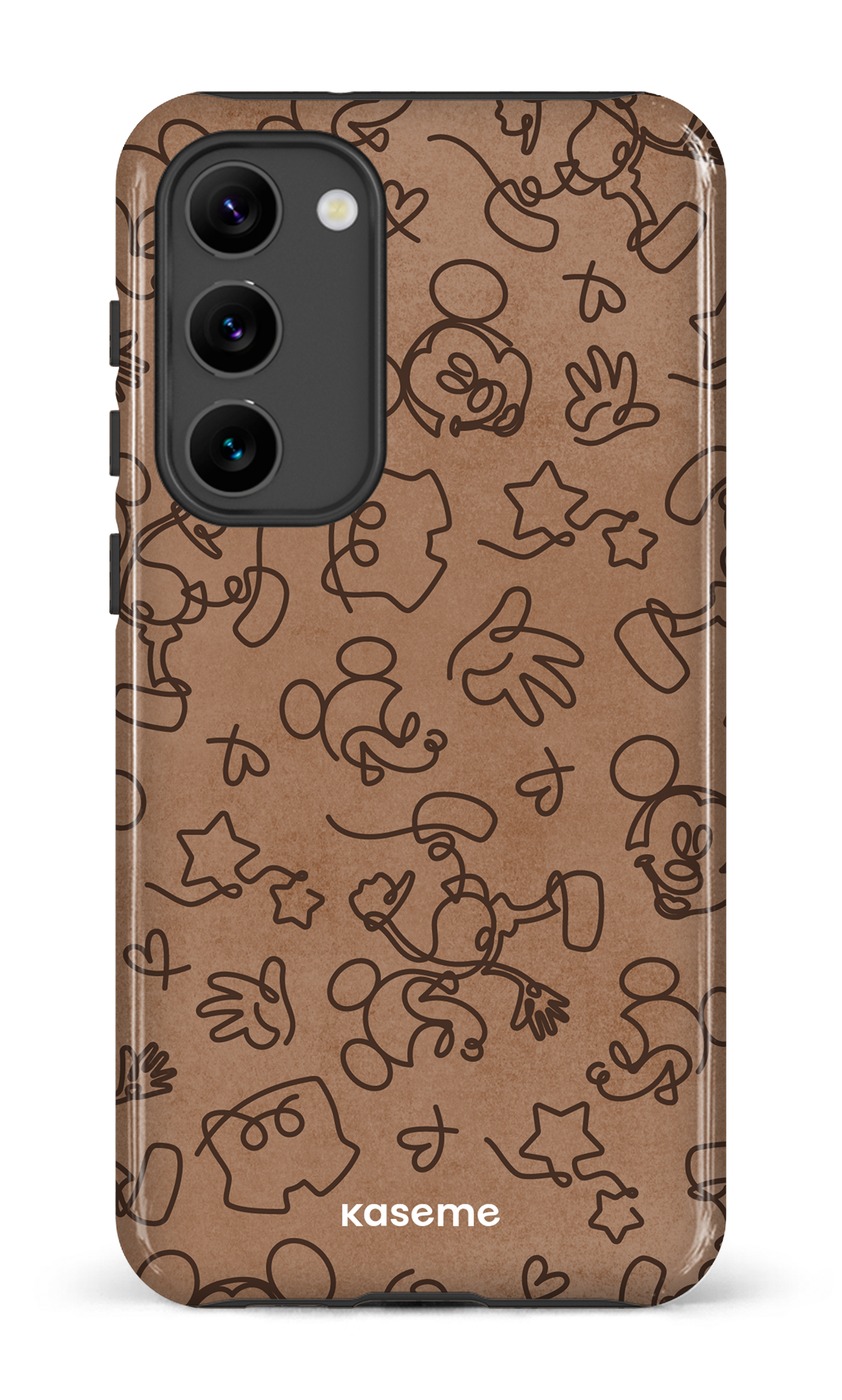 Galaxy S23 Plus Tough Gloss Doodle Mocha -